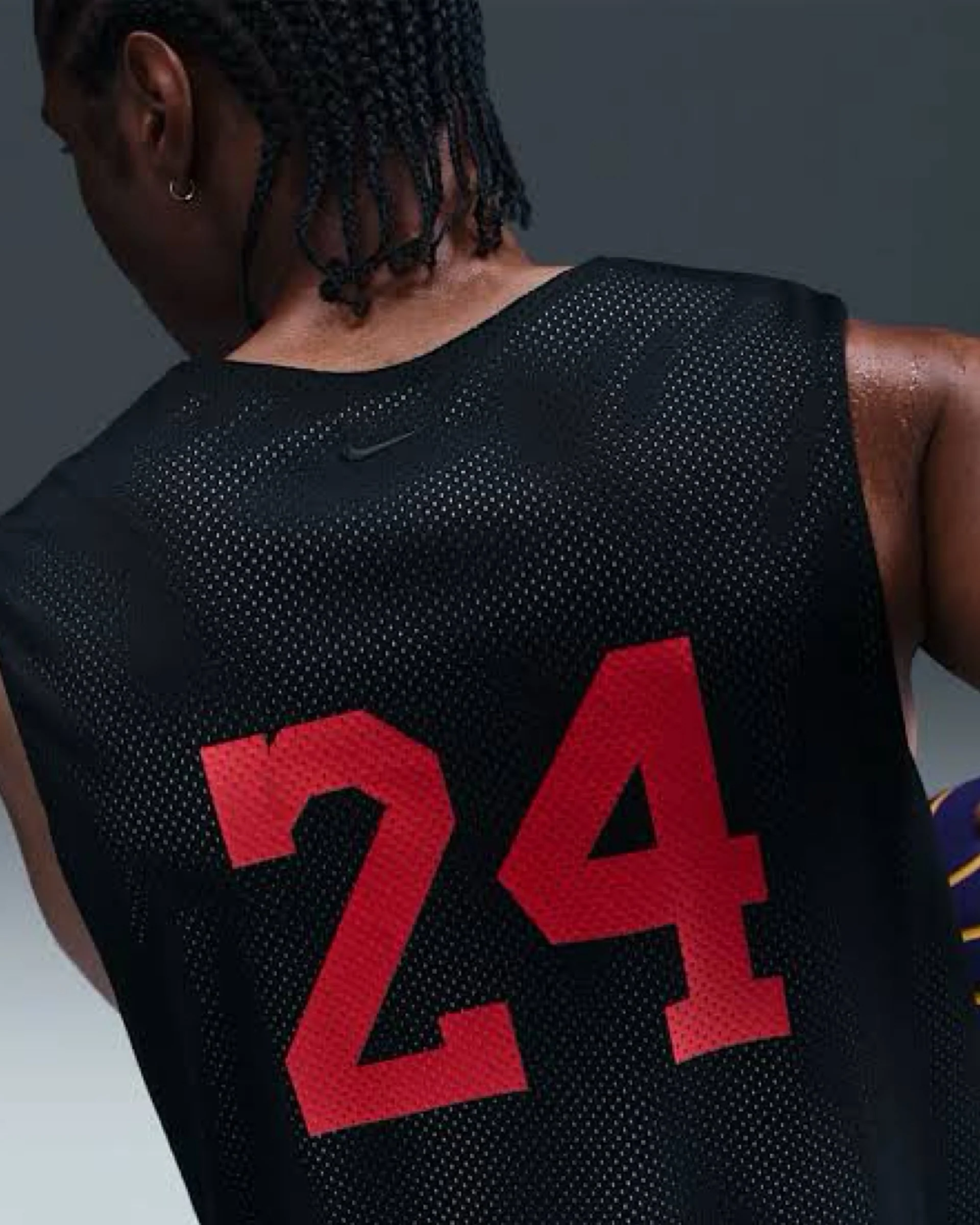 Nike 'What The Kobe' Reversible Jersey - Black/Bright Crimson - Image 8