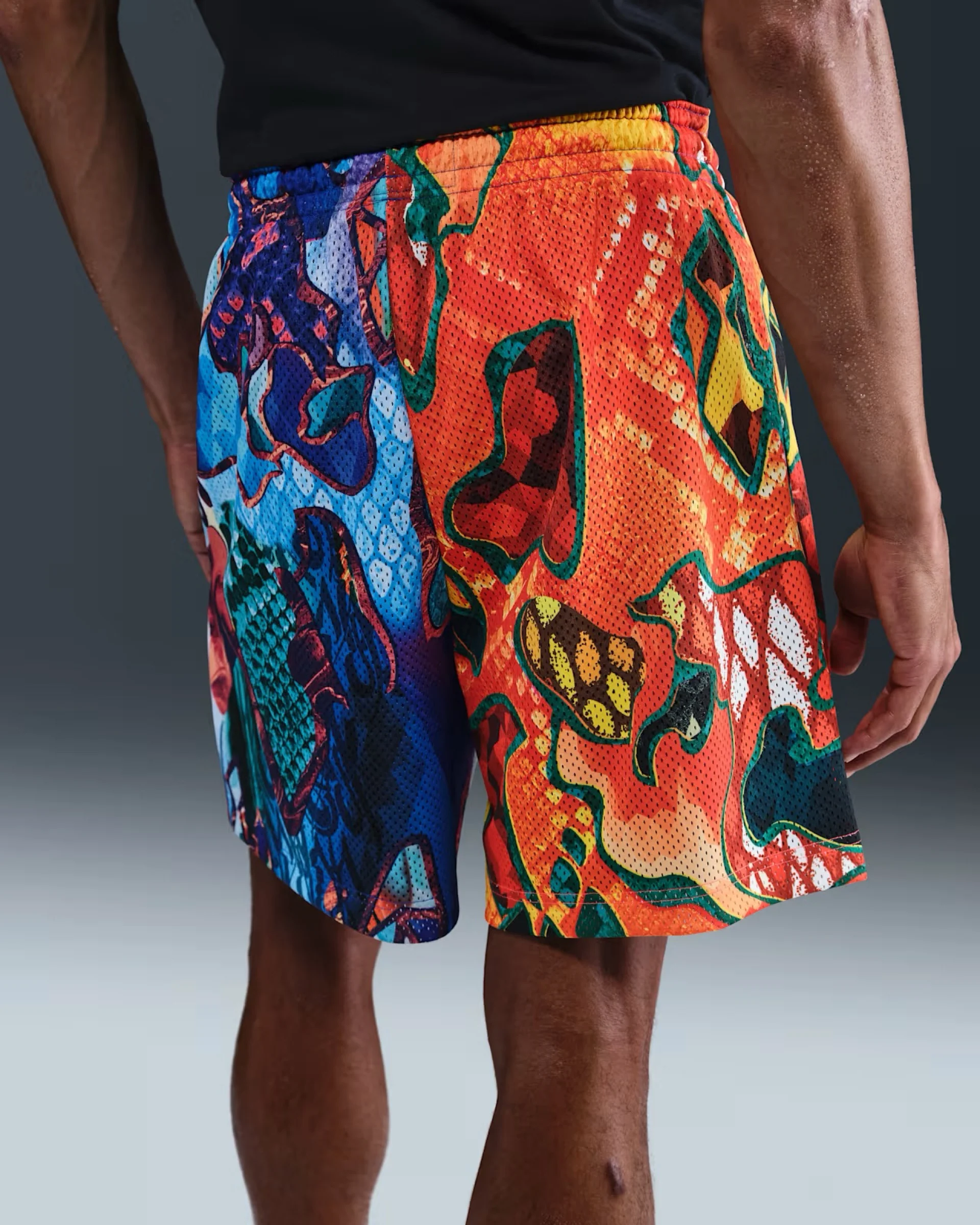 Nike 'What The Kobe' Reversible Shorts - Black/Bright Crimson - Image 3