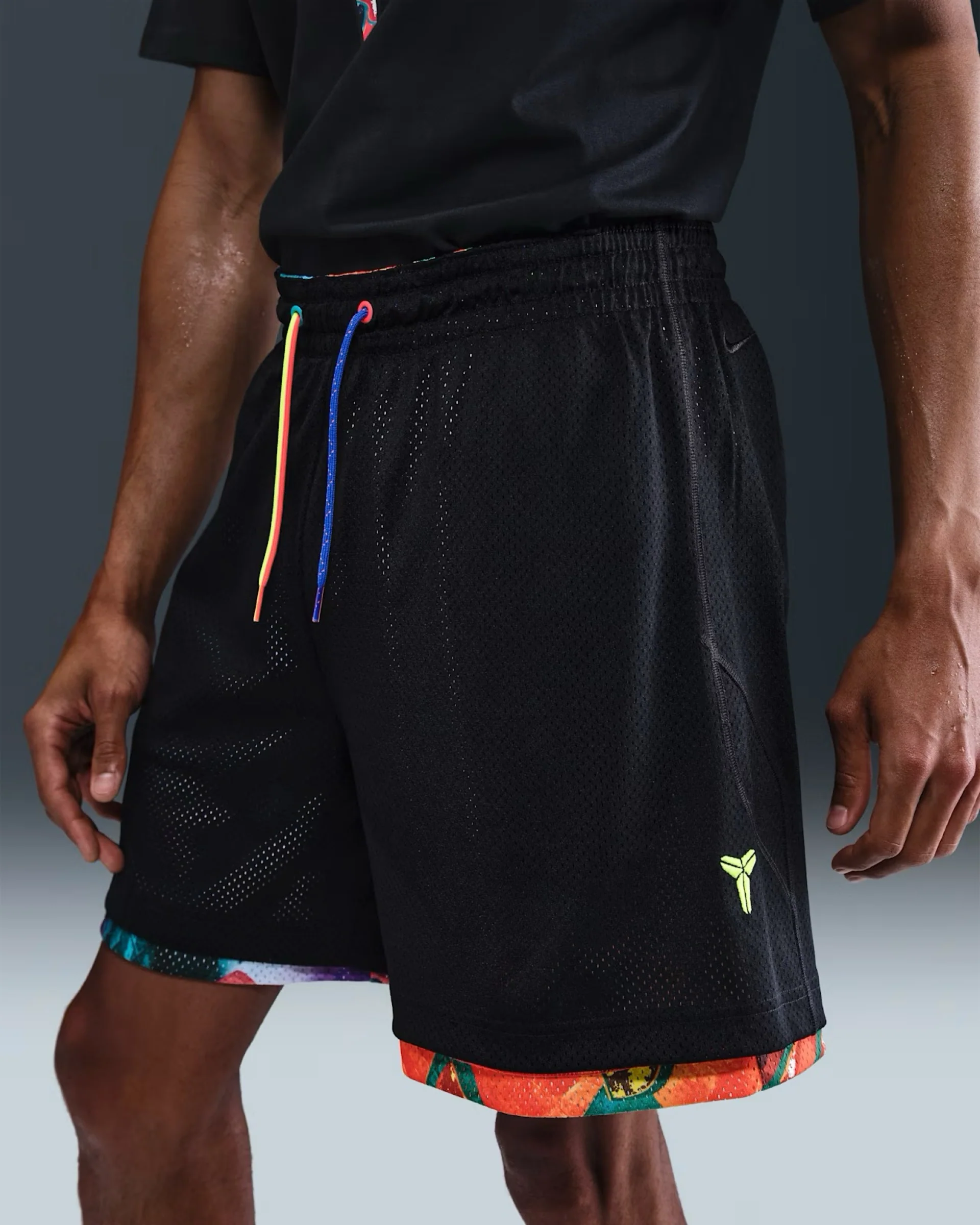 Nike 'What The Kobe' Reversible Shorts - Black/Bright Crimson - Image 4