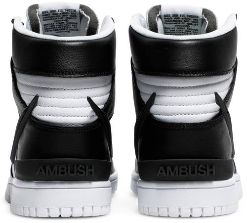 AMBUSH x Nike Dunk High 'Black White' - Image 4