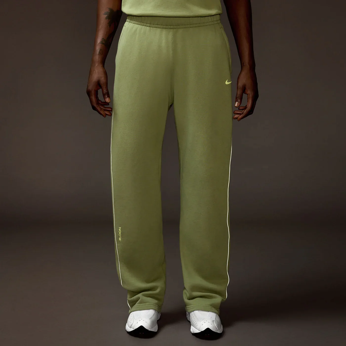 Nike x NOCTA Fleece CS Open Hem Sweatpants - Oil Green - Image 2