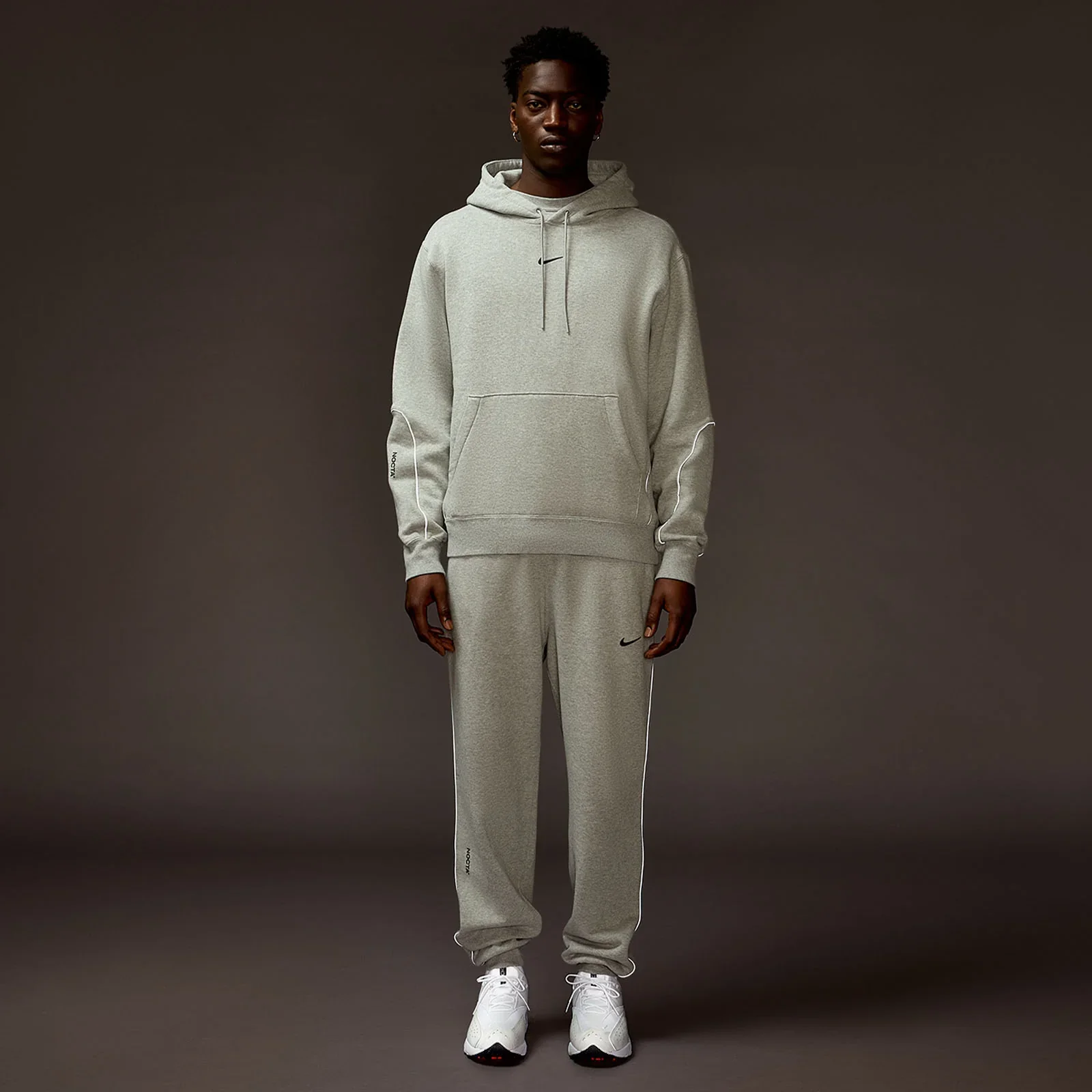 Nike x NOCTA NRG Fleece CS Hoodie - Dark Grey Heather - Image 5