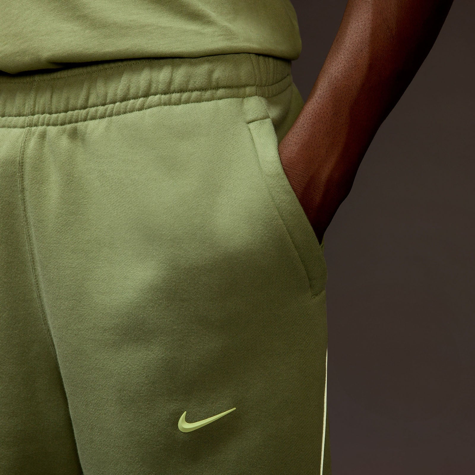 Nike x NOCTA Fleece CS Sweatpants - Oil Green - Image 3
