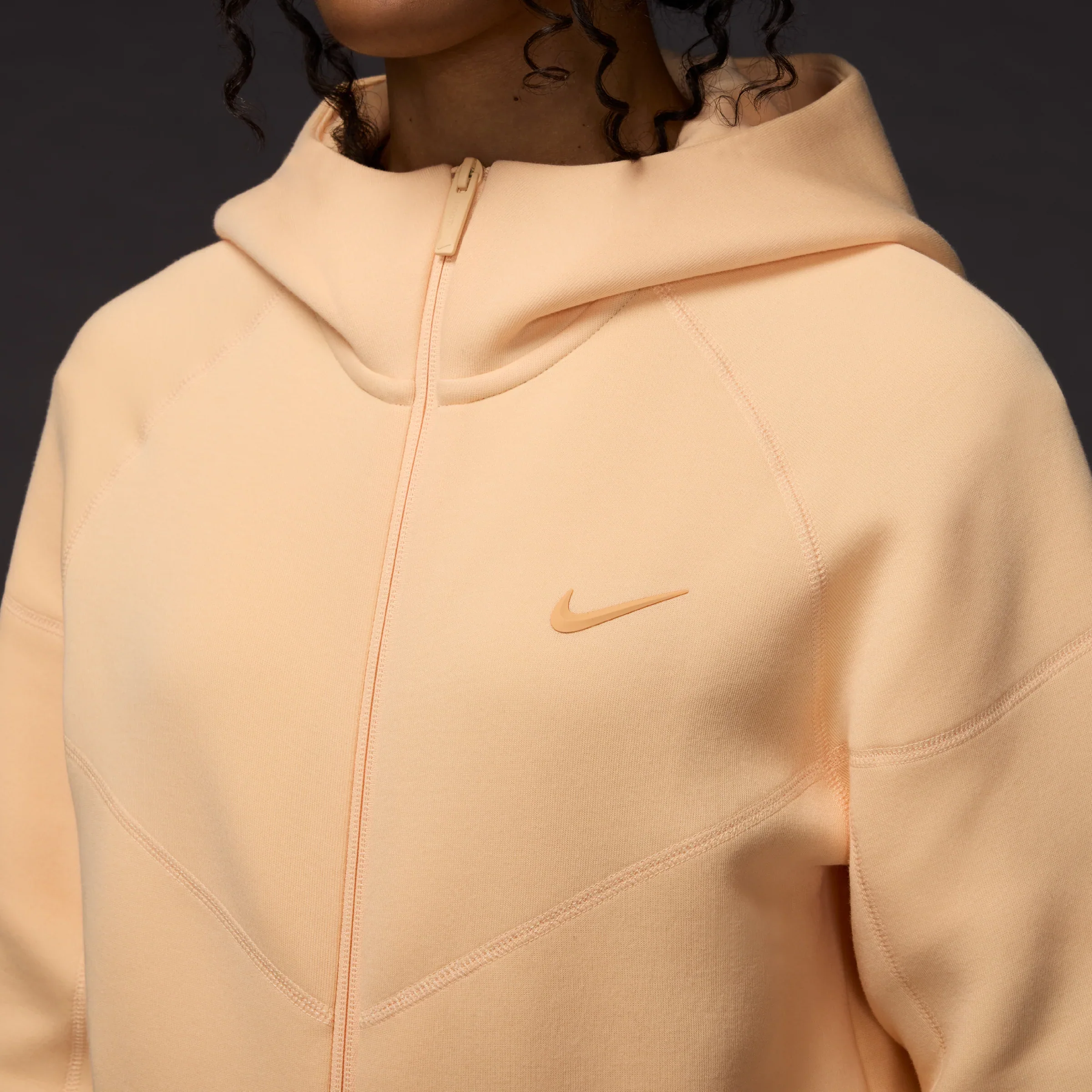 Nike x NOCTA Tech Fleece Full Zip Hoodie - Ice Peach - Image 7