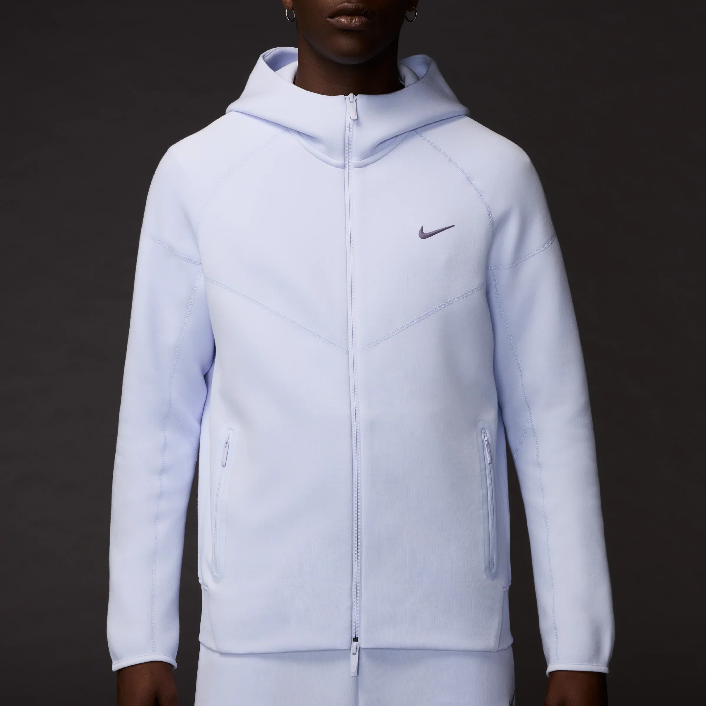 Nike x NOCTA Tech Fleece Full Zip Hoodie - Palest Purple - Image 4
