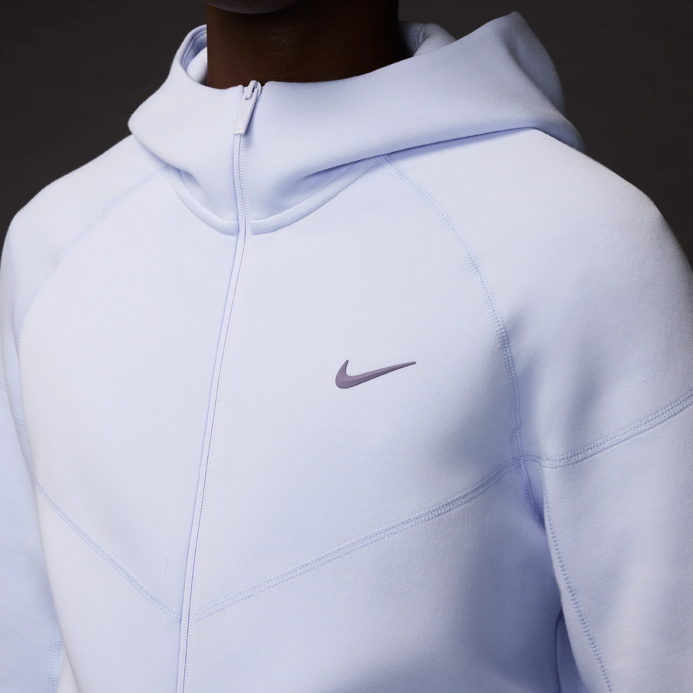 Nike x NOCTA Tech Fleece Full Zip Hoodie - Palest Purple - Image 5
