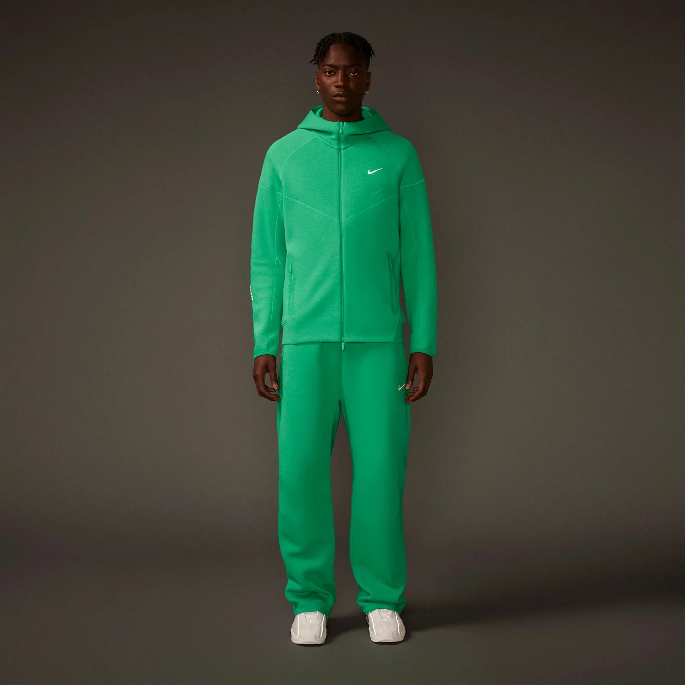 Nike x NOCTA Tech Fleece Hoodie - Stadium Green - Image 3