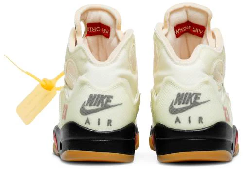 Off-White x Nike Air Jordan 5 'Sail' - Image 4