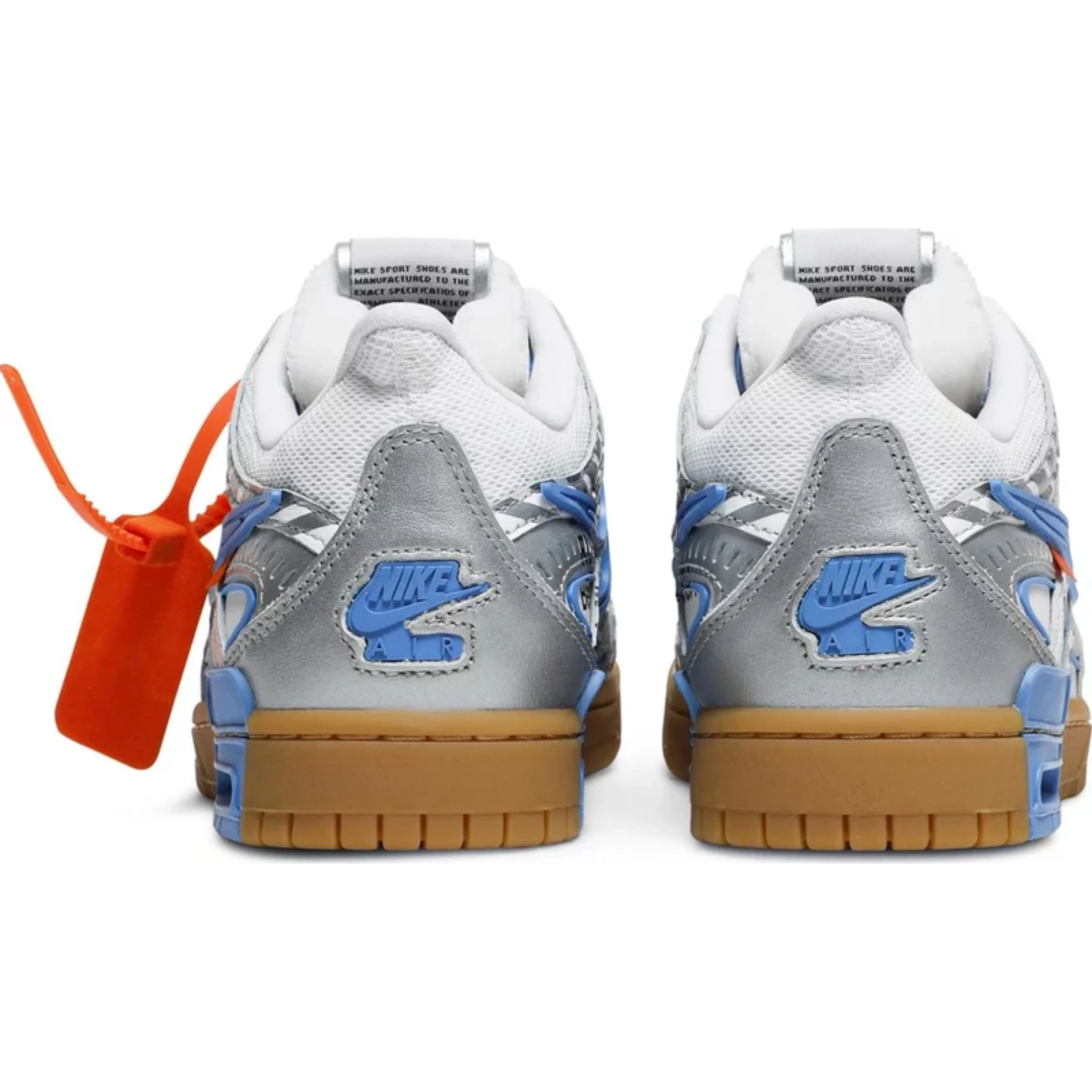 Off-White x Nike Air Rubber Dunk 'UNC' - Image 4