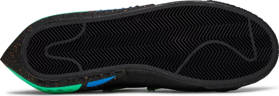 Off-White x Nike Blazer Low 'Black Electro Green' - Image 3