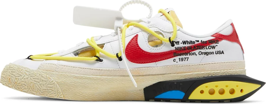 Off-White x Nike Blazer Low 'University Red' - Image 2