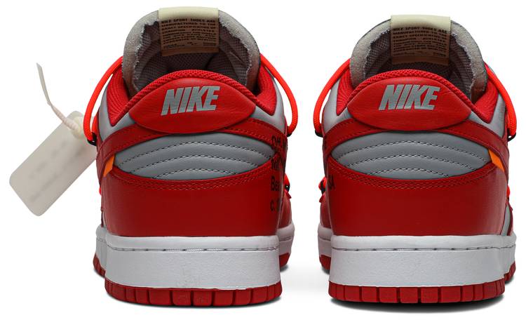 Off-White x Nike Dunk Low 'University Red' - Image 7