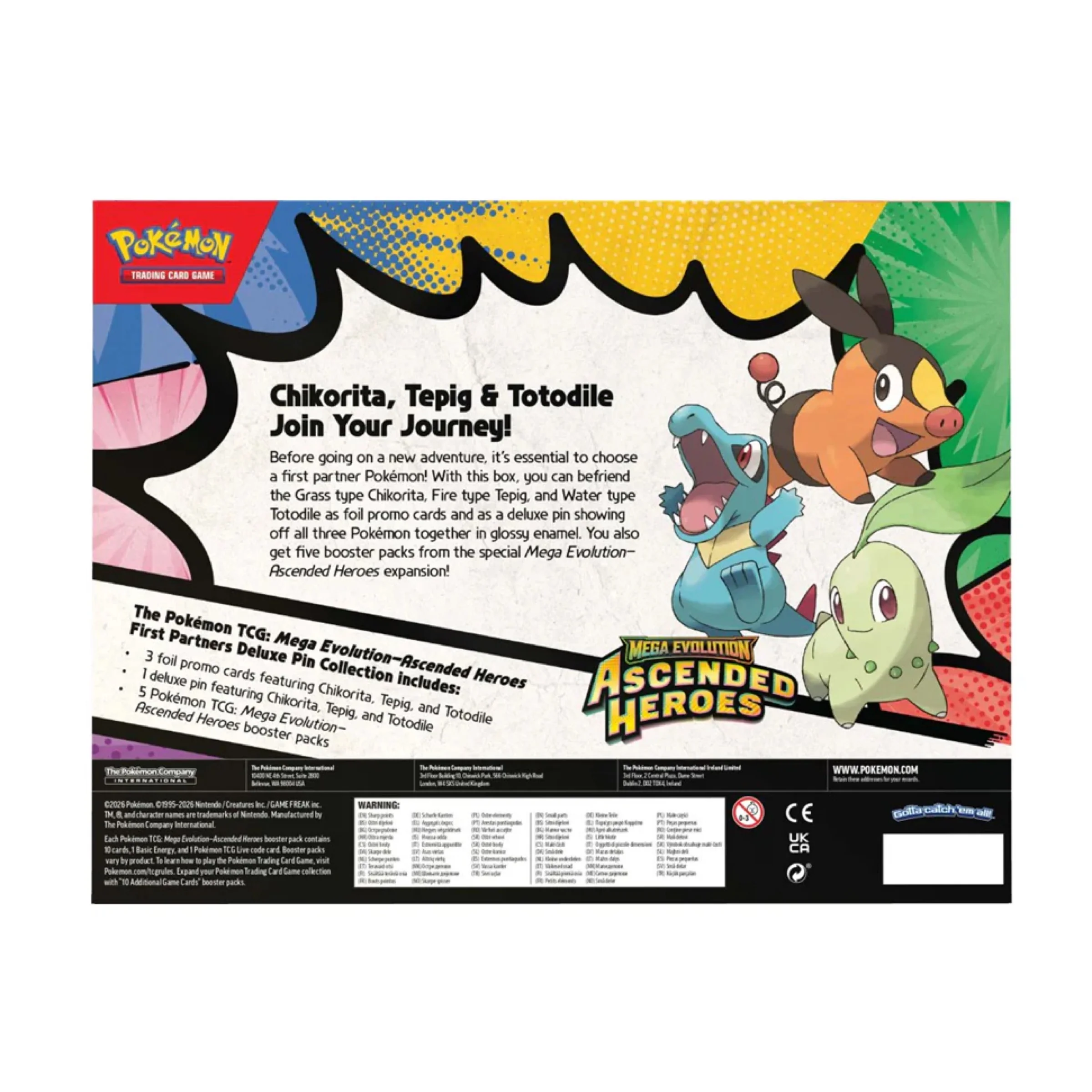 Pokemon TCG Mega Evolution - Ascended Heroes First Partners Deluxe Pin Collection - Image 2