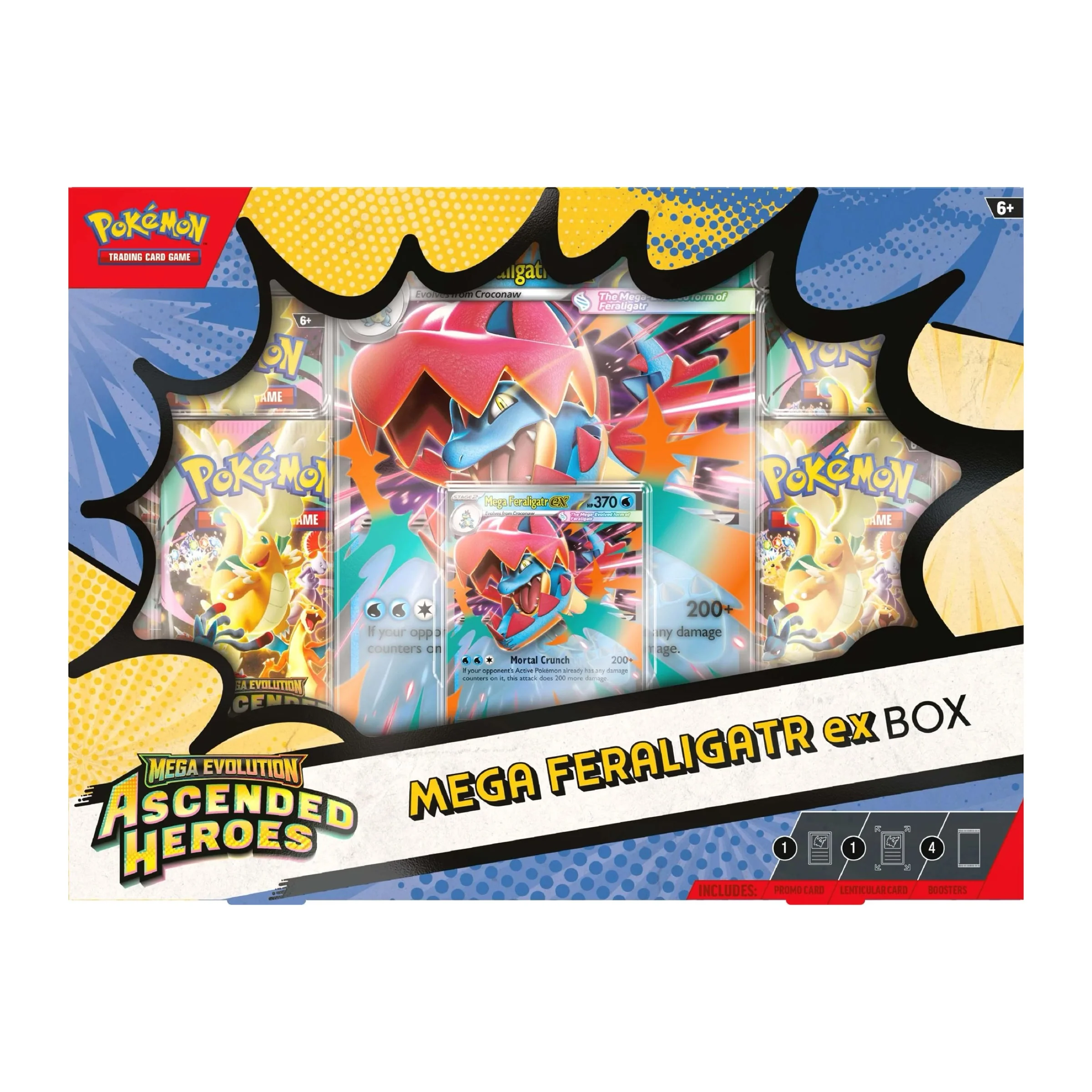 Pokemon TCG Mega Evolution - Ascended Heroes Mega Emboar ex / Mega Feraligatr ex / Mega Meganium ex Box - Image 3