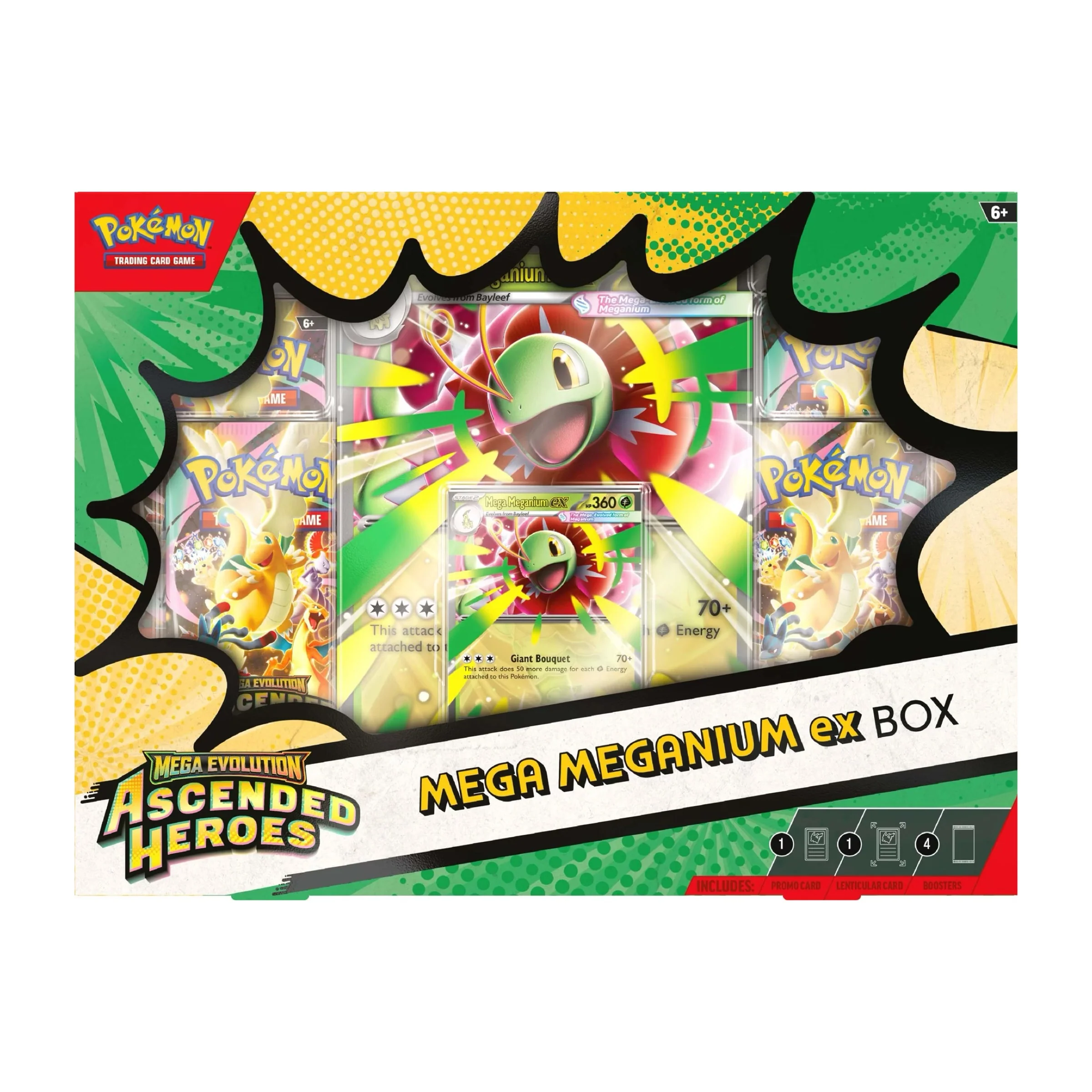 Pokemon TCG Mega Evolution - Ascended Heroes Mega Emboar ex / Mega Feraligatr ex / Mega Meganium ex Box - Image 4