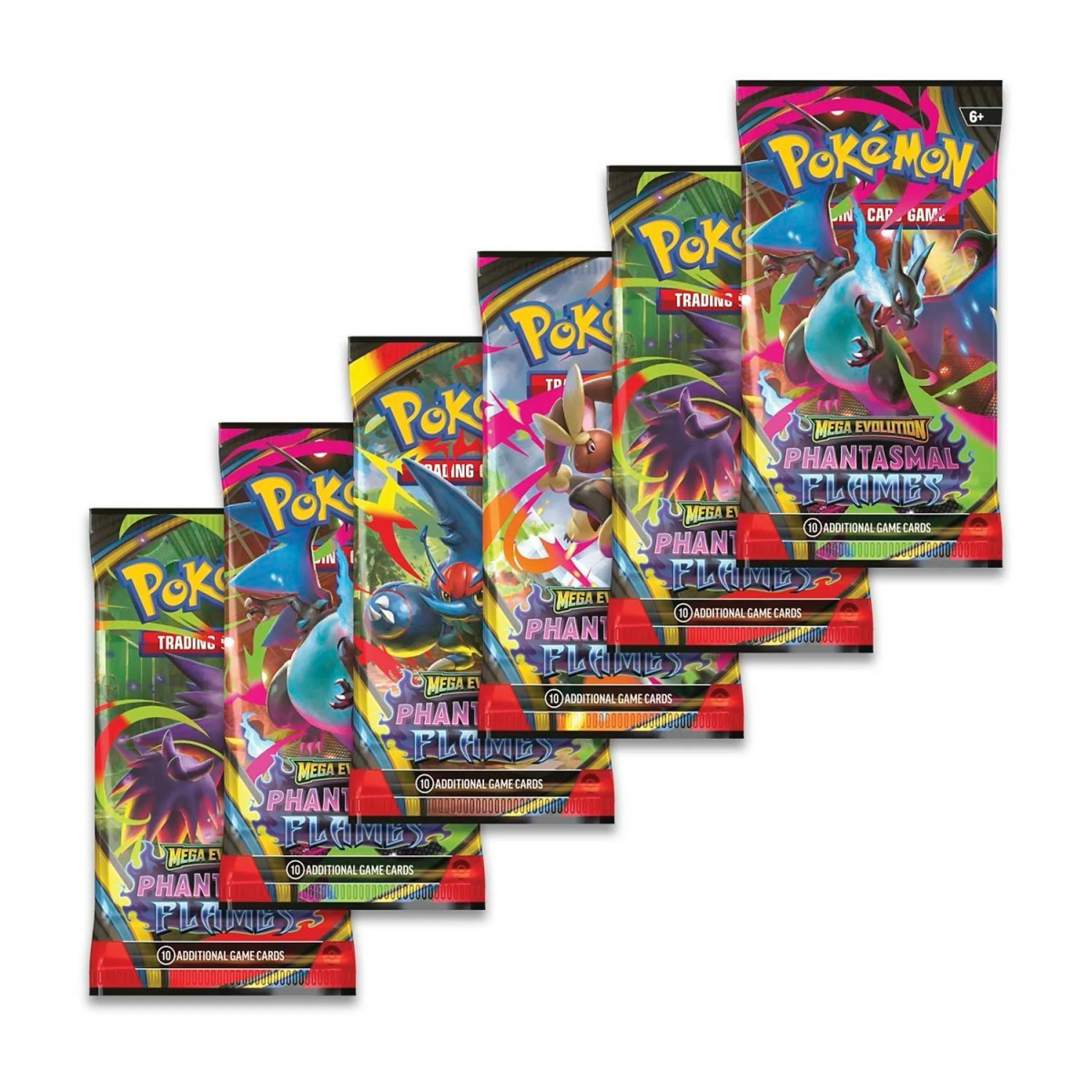 Pokemon TCG Mega Evolution - Phantasmal Flames Booster Bundle (6 Packs) - Image 3