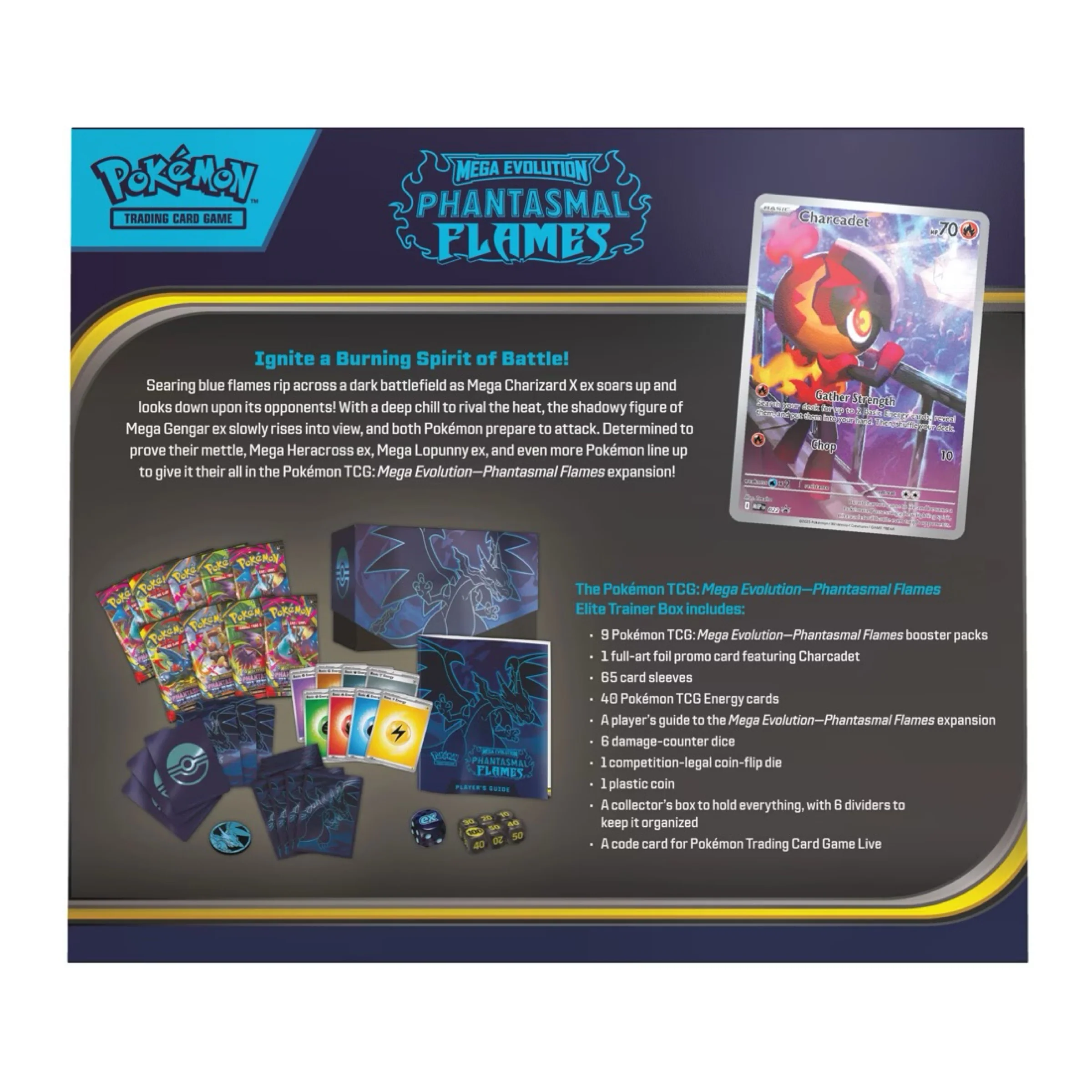 Pokemon TCG Mega Evolution - Phantasmal Flames Elite Trainer Box - Image 3