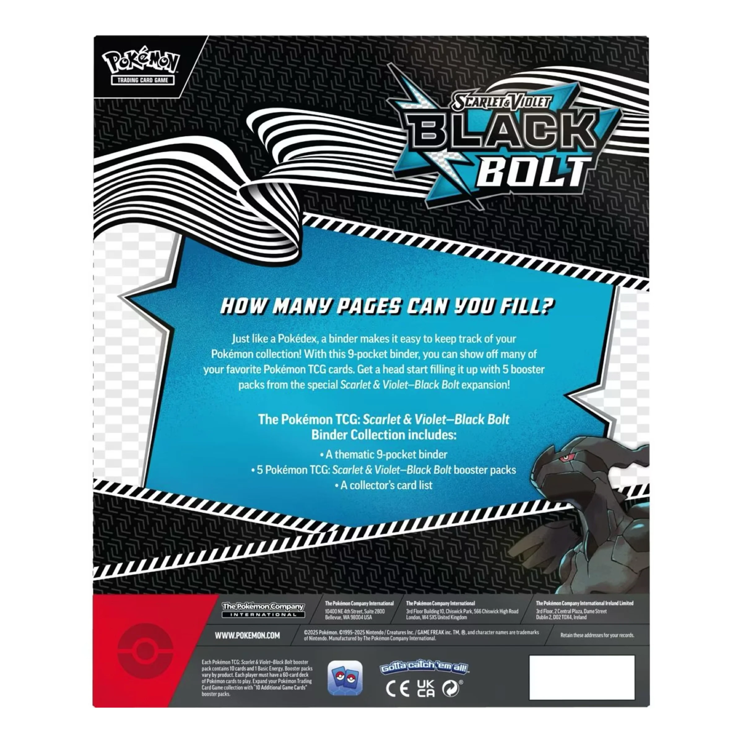 Pokemon TCG Scarlet & Violet - Black Bolt Binder Collection - Image 3