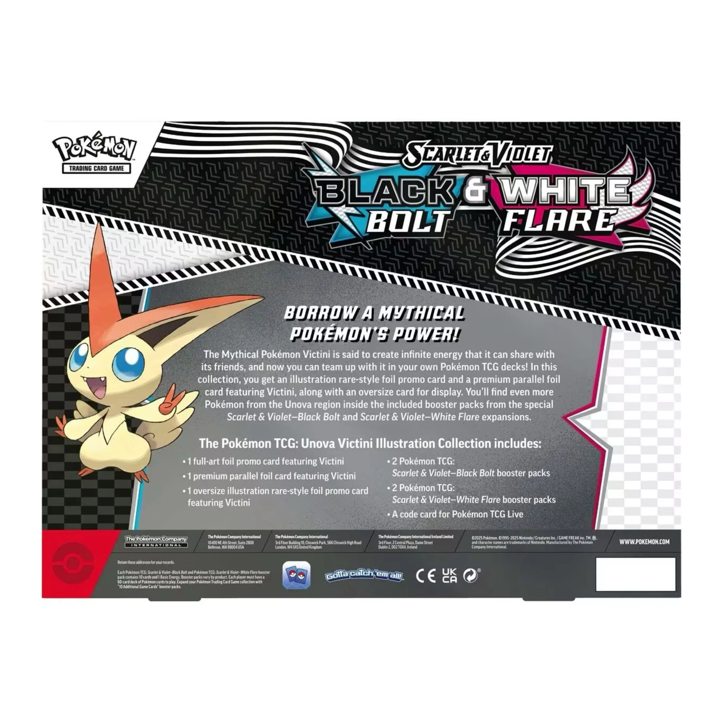 Pokemon TCG Scarlet & Violet Black Bolt & White Flare - Victini Illustration Collection - Image 2