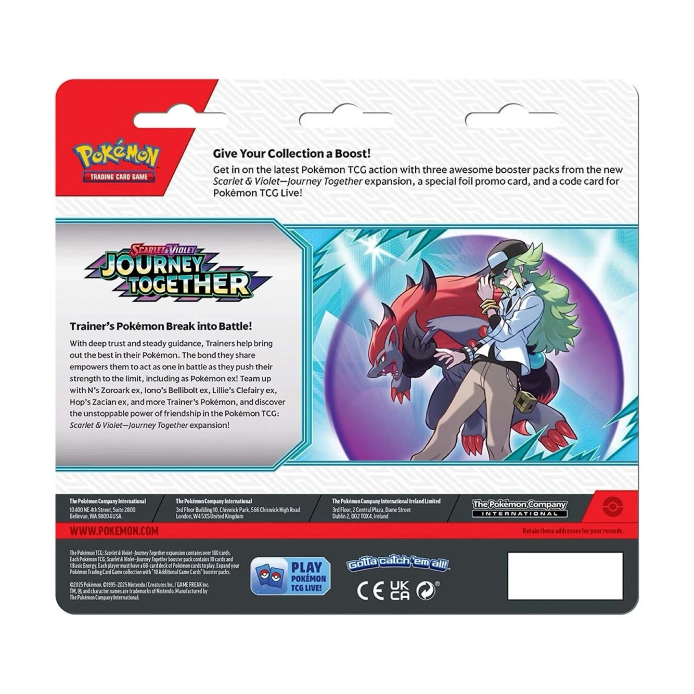 Pokemon TCG Scarlet & Violet - Journey Together 3-Pack Blister - Image 5