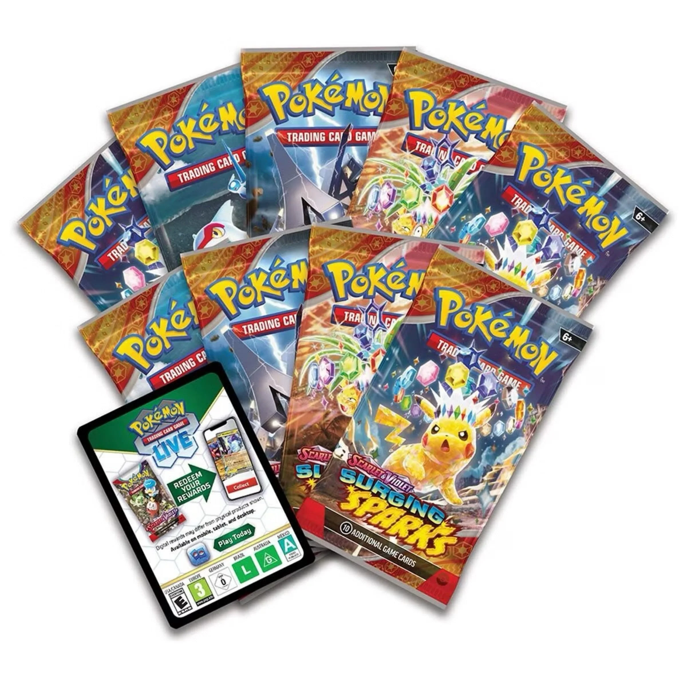 Pokemon TCG Scarlet & Violet - Surging Sparks Elite Trainer Box - Image 4
