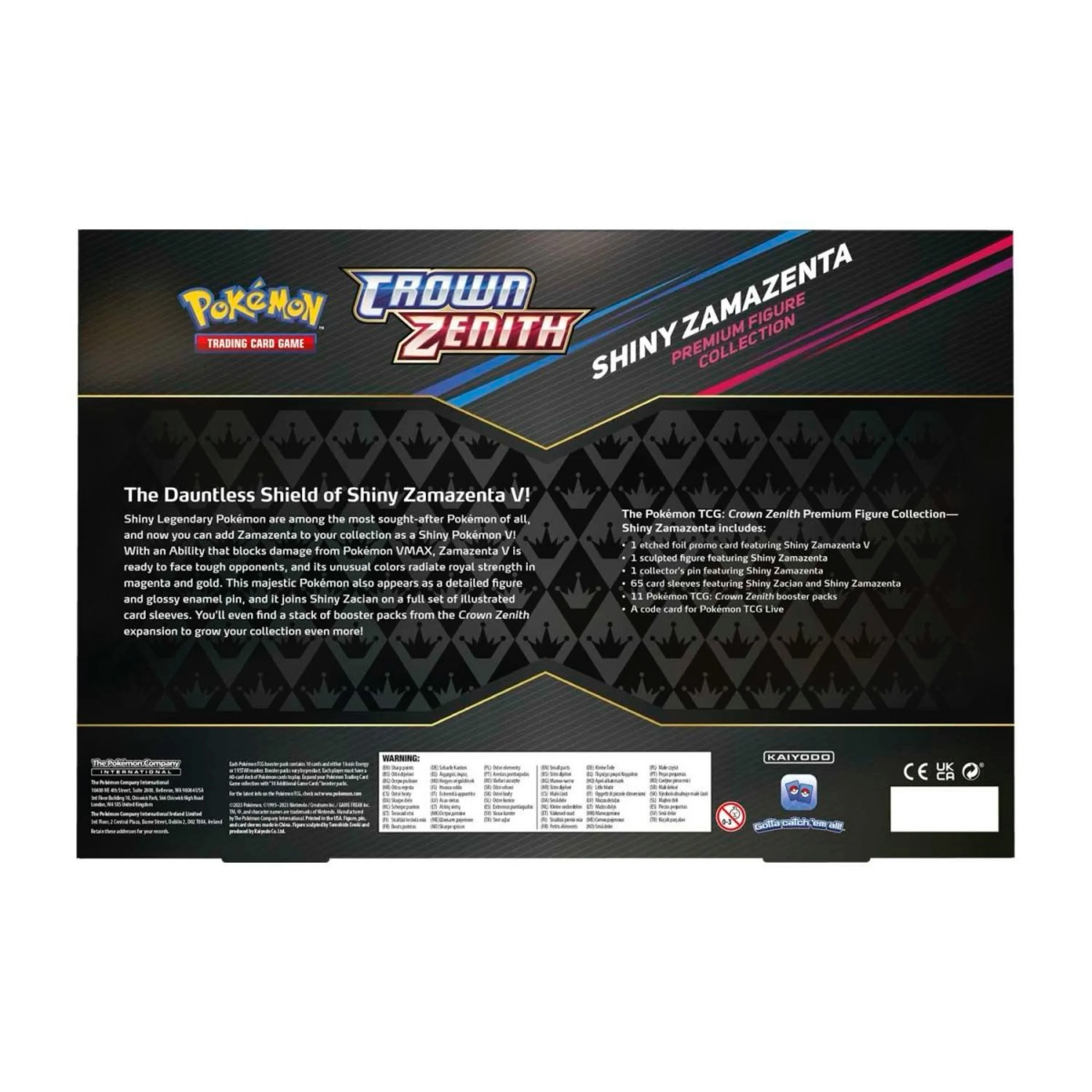 Pokemon TCG Sword & Shield - Crown Zenith Shiny Zamazenta Premium Figure Collection Box - Image 2
