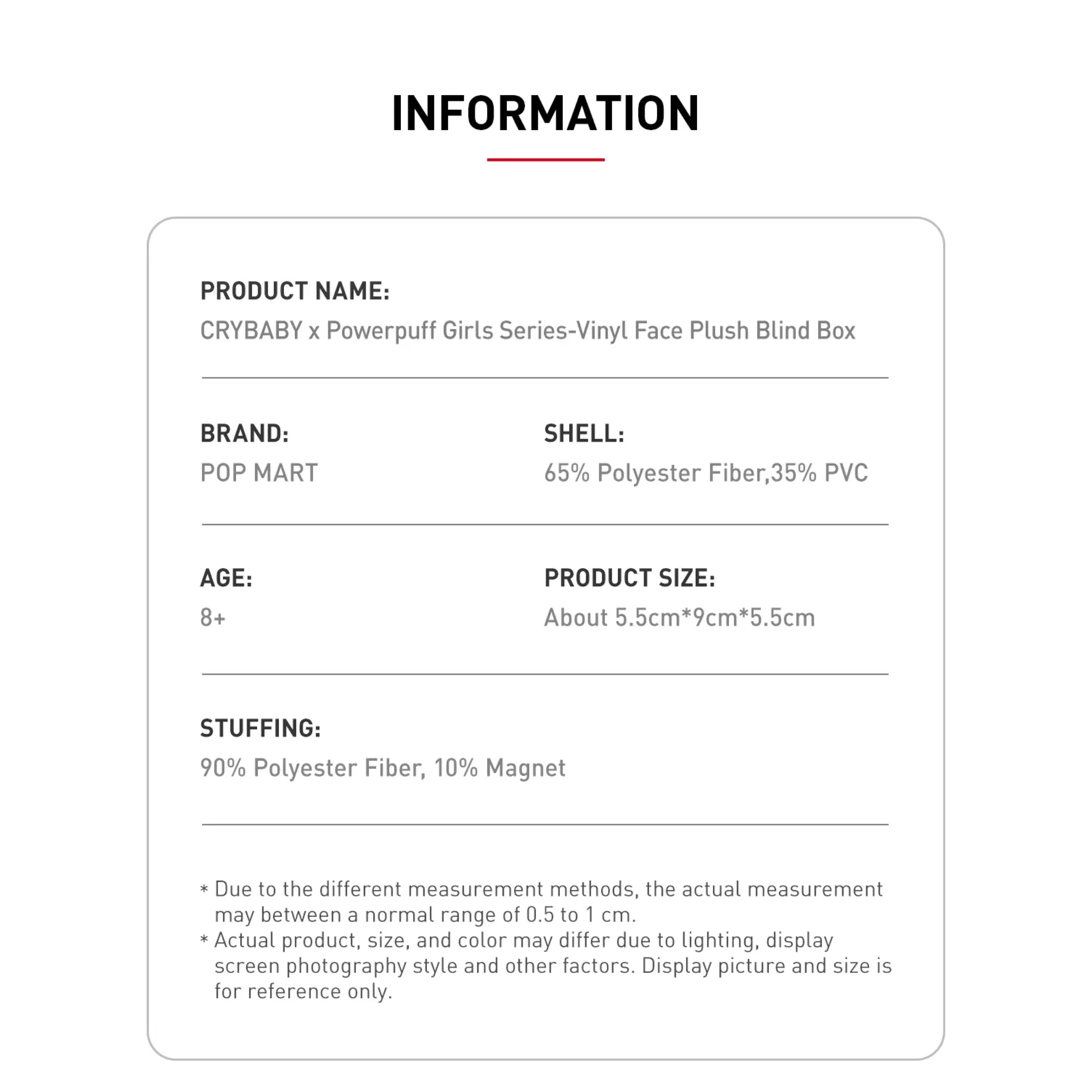 Pop Mart CryBaby x Powerpuff Girls Series Vinyl Face Plush Blind Box - Image 7