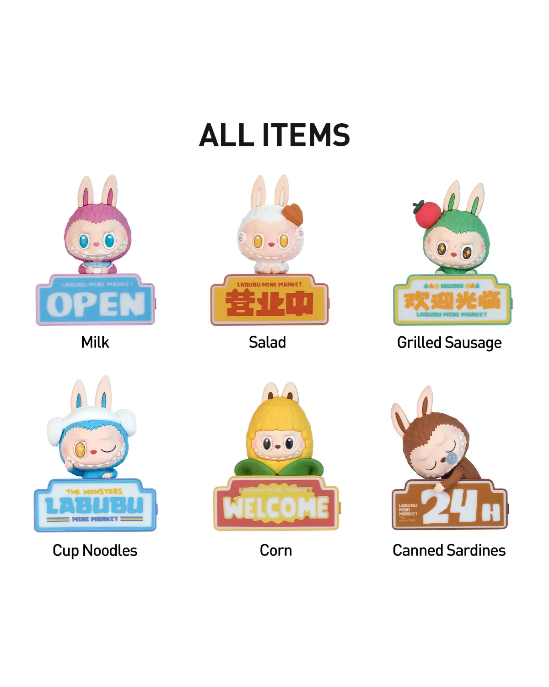 Pop Mart Labubu The Monsters Wacky Mart Series Fridge Magnet Blind Box - Image 3