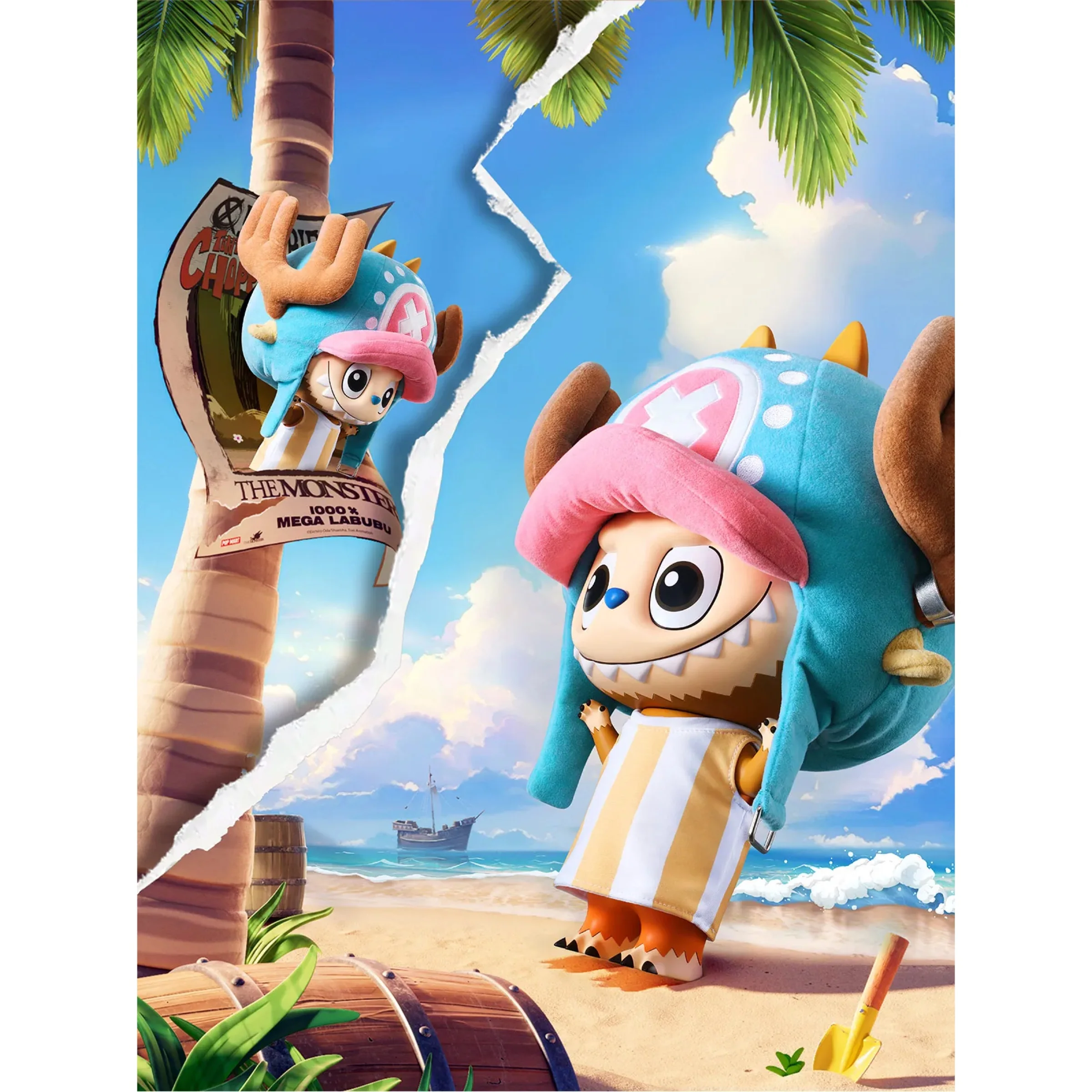 Pop Mart Labubu The Monsters x One Piece Mega Labubu Tonytony Chopper 400% - Image 2