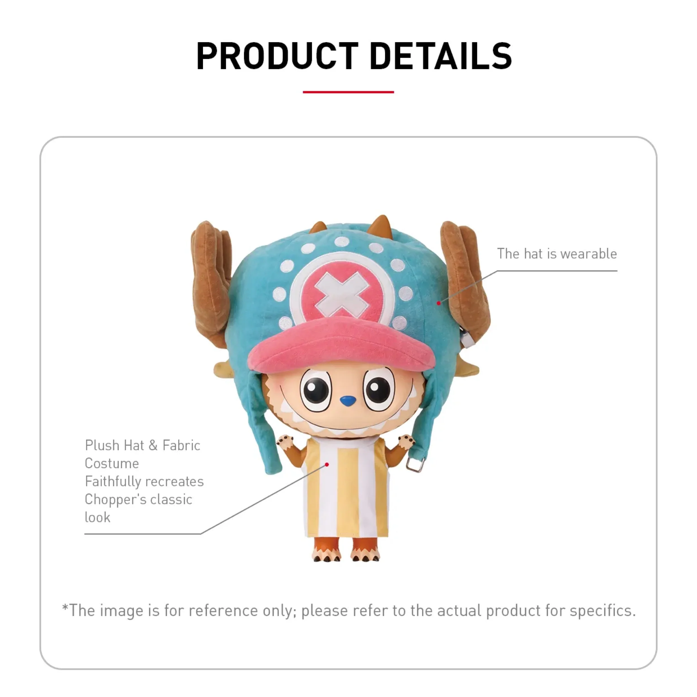 Pop Mart Labubu The Monsters x One Piece Mega Labubu Tonytony Chopper 400% - Image 5