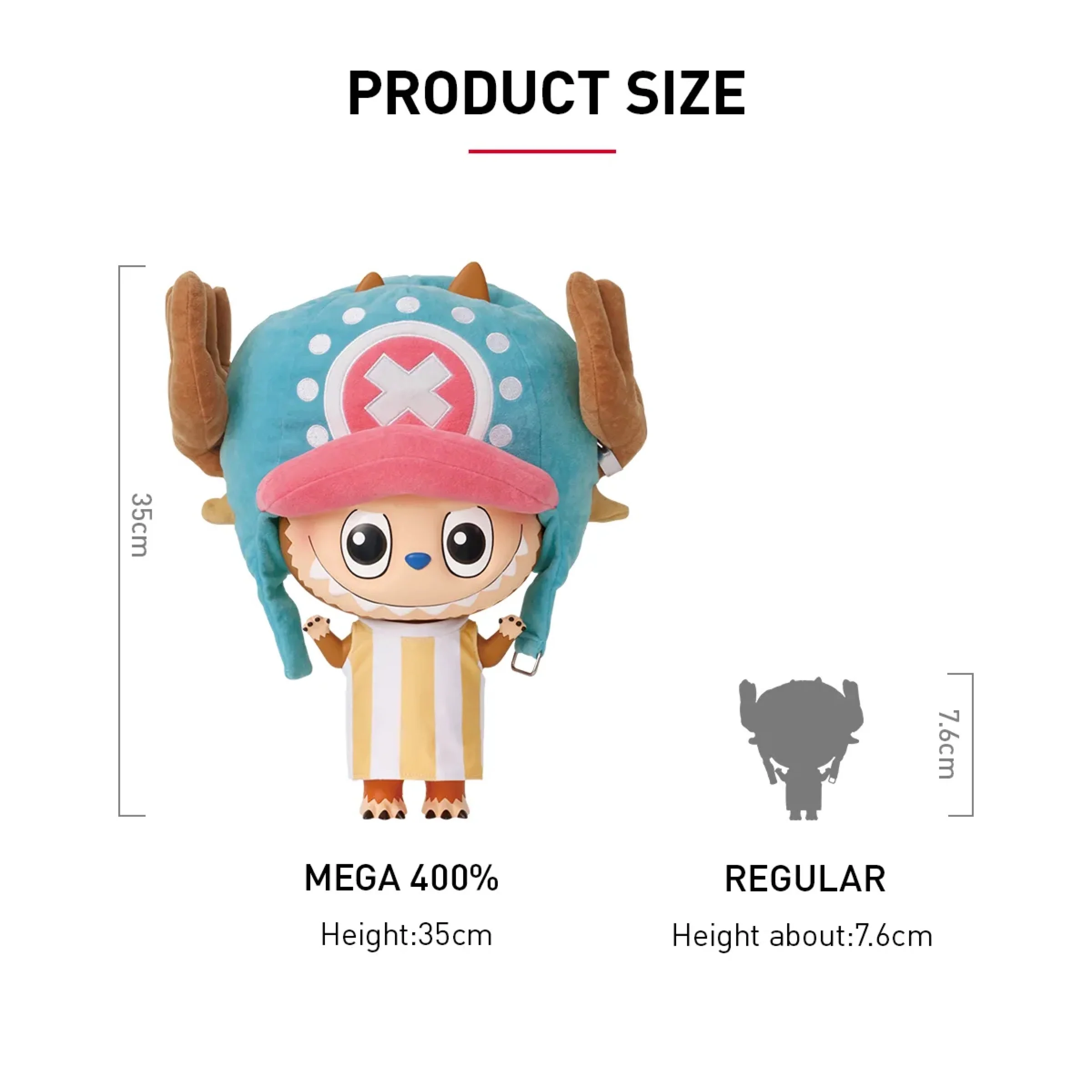 Pop Mart Labubu The Monsters x One Piece Mega Labubu Tonytony Chopper 400% - Image 6