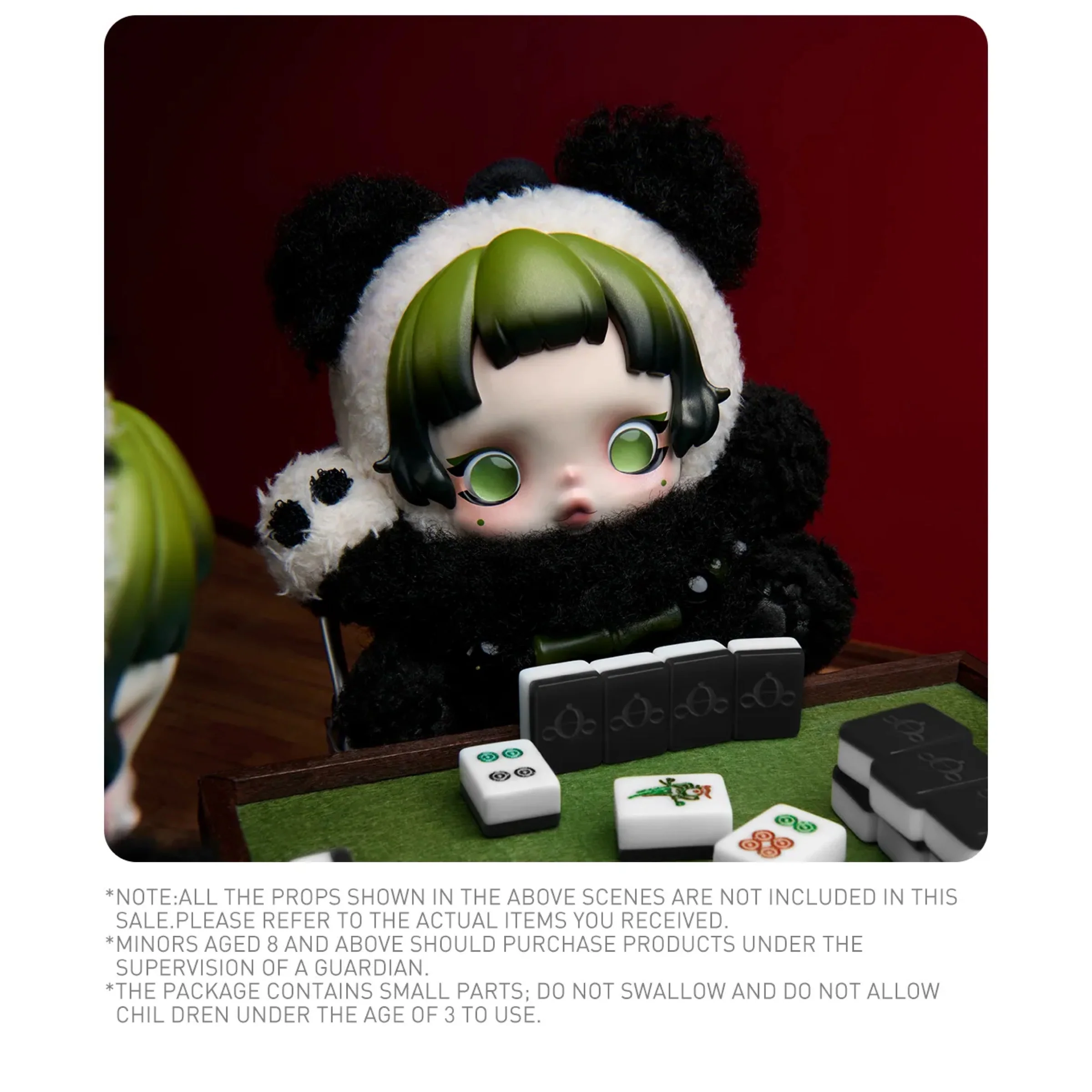 Pop Mart SKULLPANDA Lazy Panda Plush Doll Pendant - Image 4