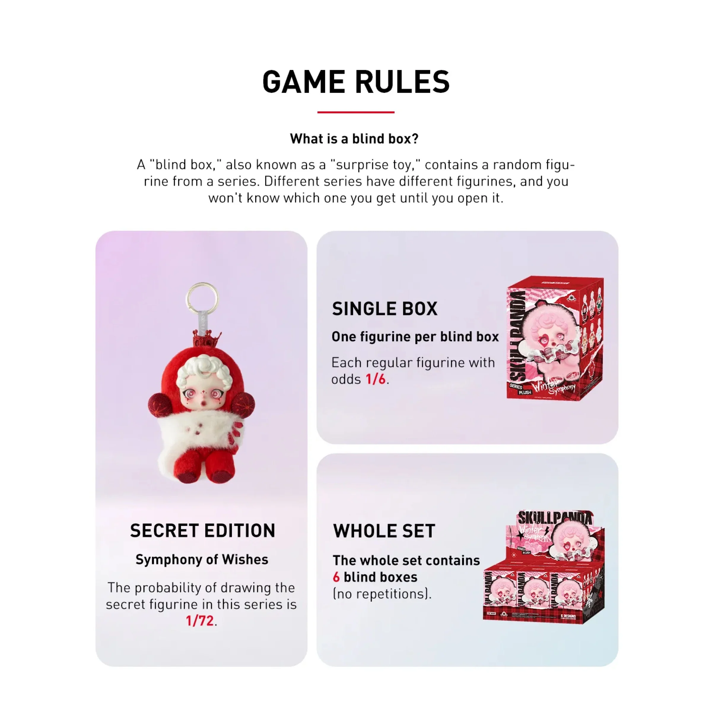 Pop Mart SKULLPANDA Winter Symphony Series Plush Pendant Blind Box - Image 4