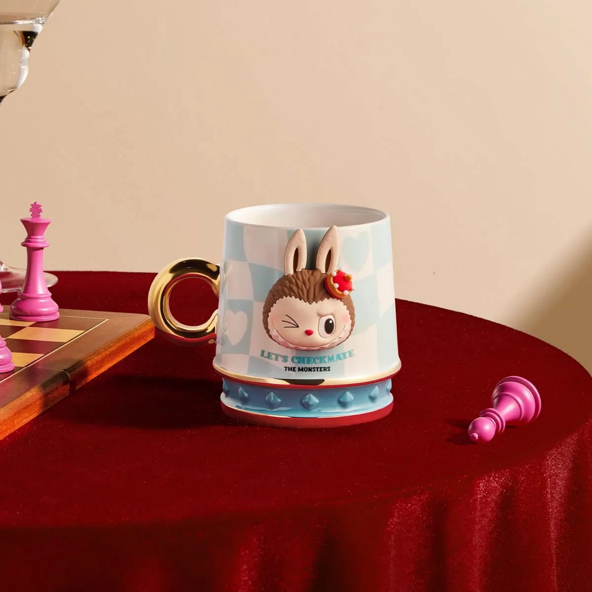 Pop Mart The Monsters Let's Checkmate Series Mug - Blue - Image 2