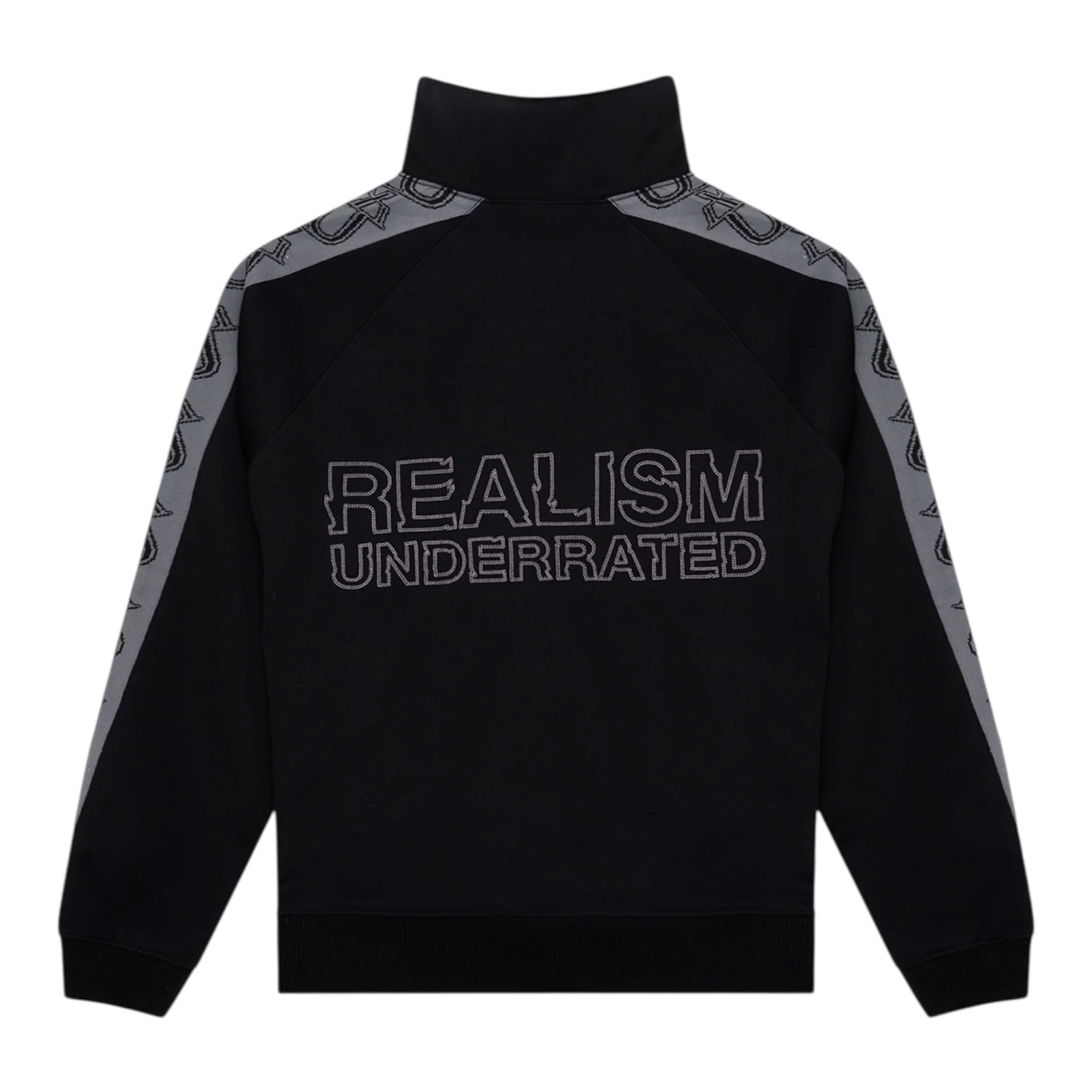 REALISM X UNDERRATED Run Line Track Jacket - Black - Image 2