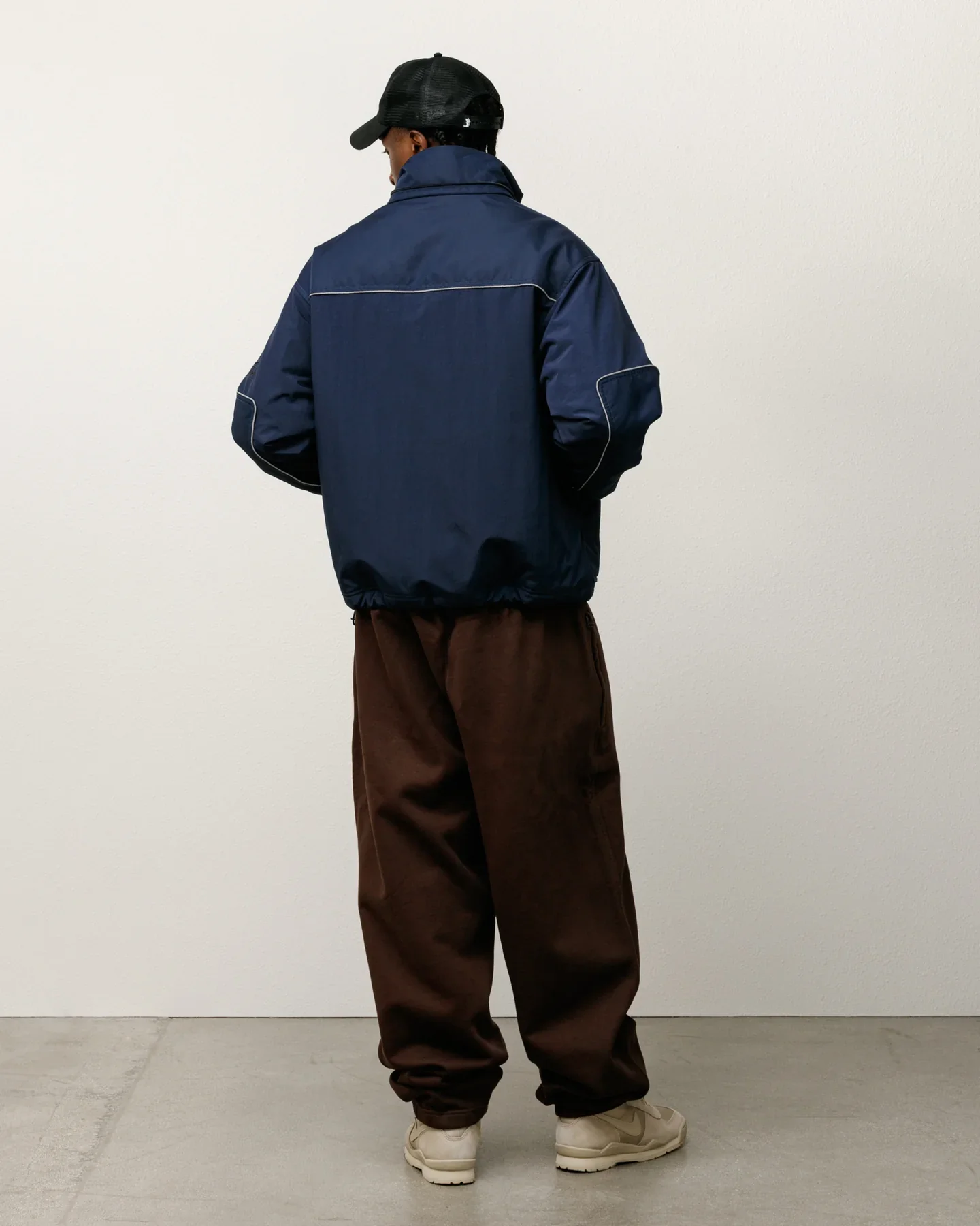 Stussy x Nike Fleece Pant - Dark Cinder (FW25) - Image 4