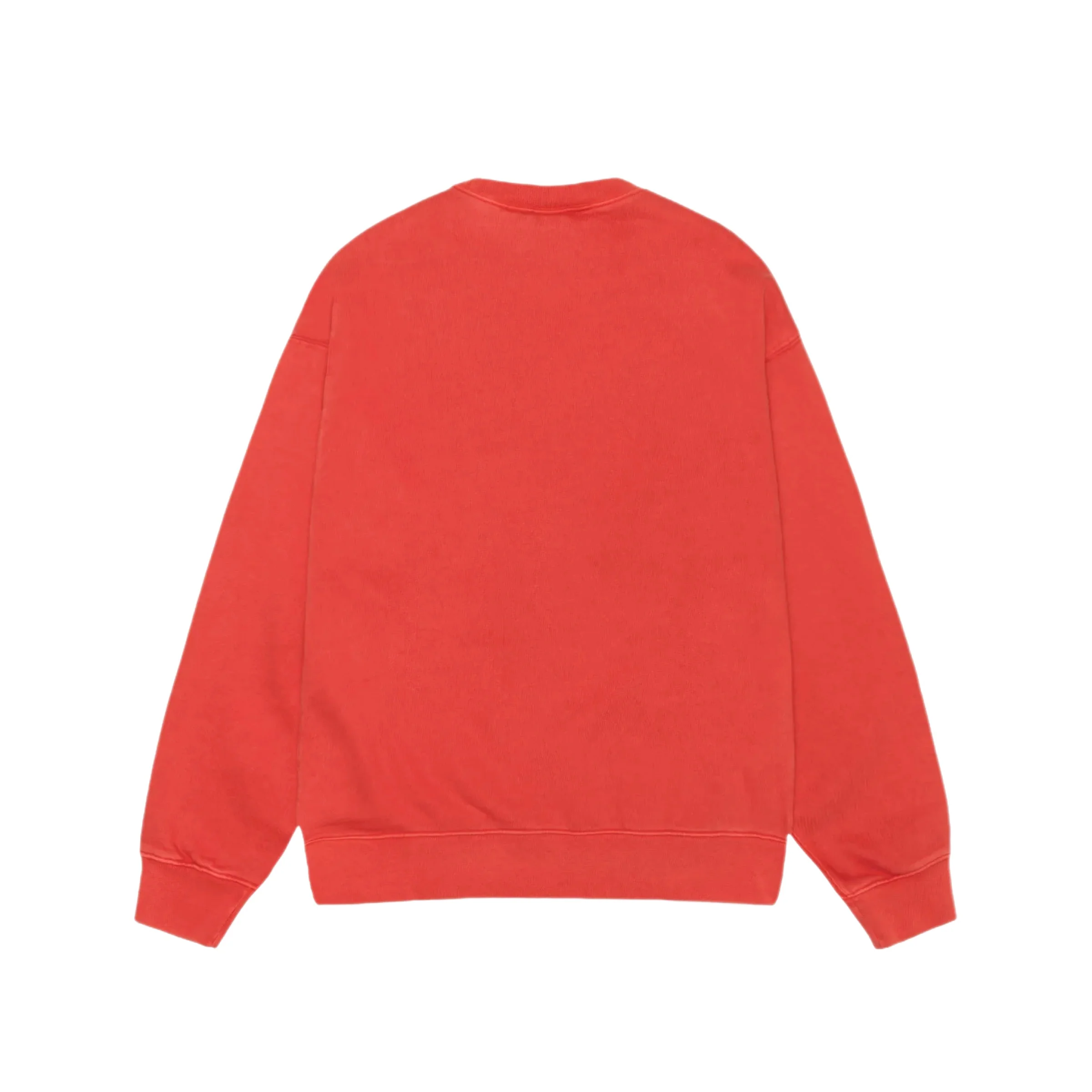 Stussy x Nike Pigment Dyed Fleece Crew - Habanero Red - Image 2