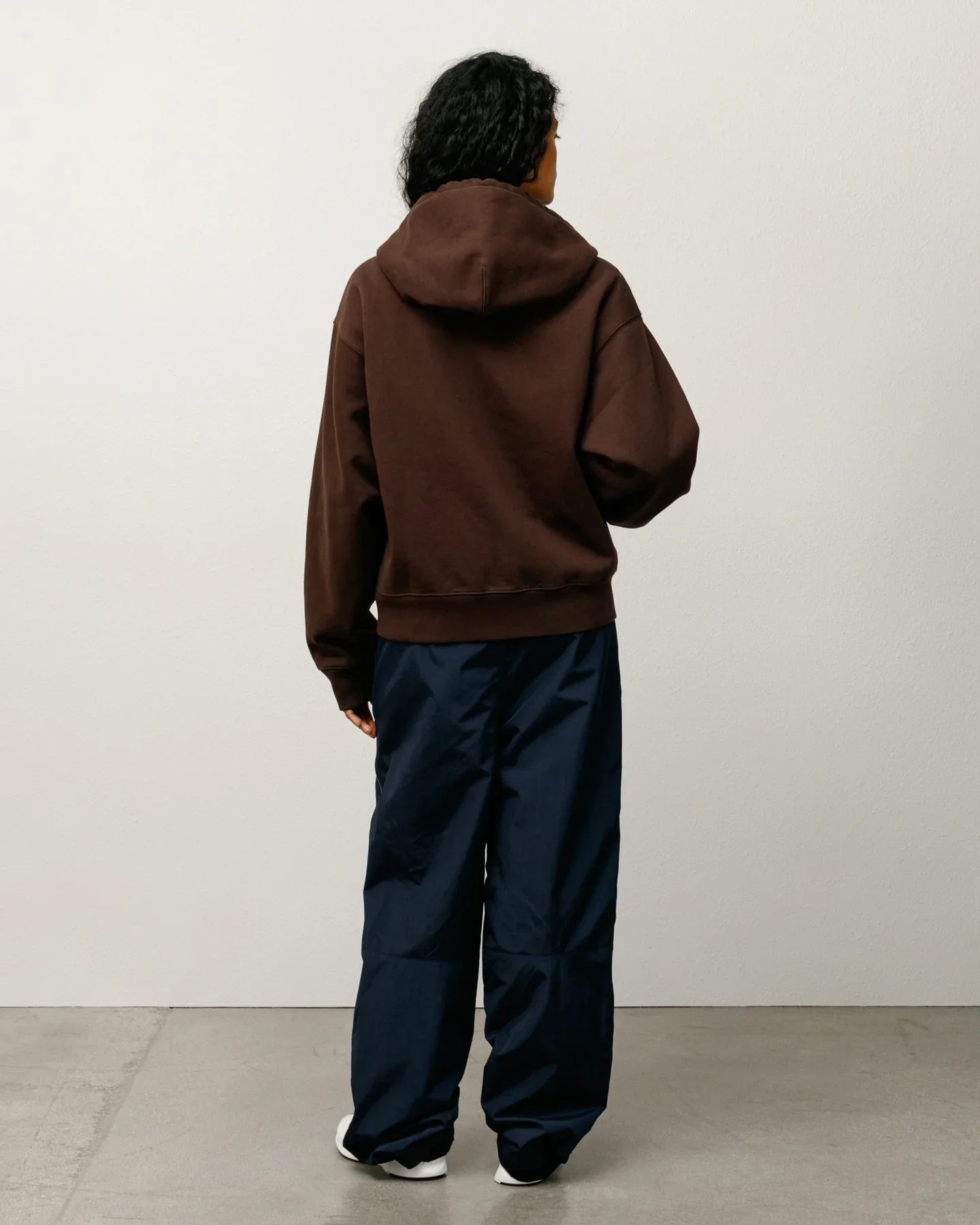 Stussy x Nike Stone Washed Fleece Zip Hoodie - Dark Cinder (FW25) - Image 6