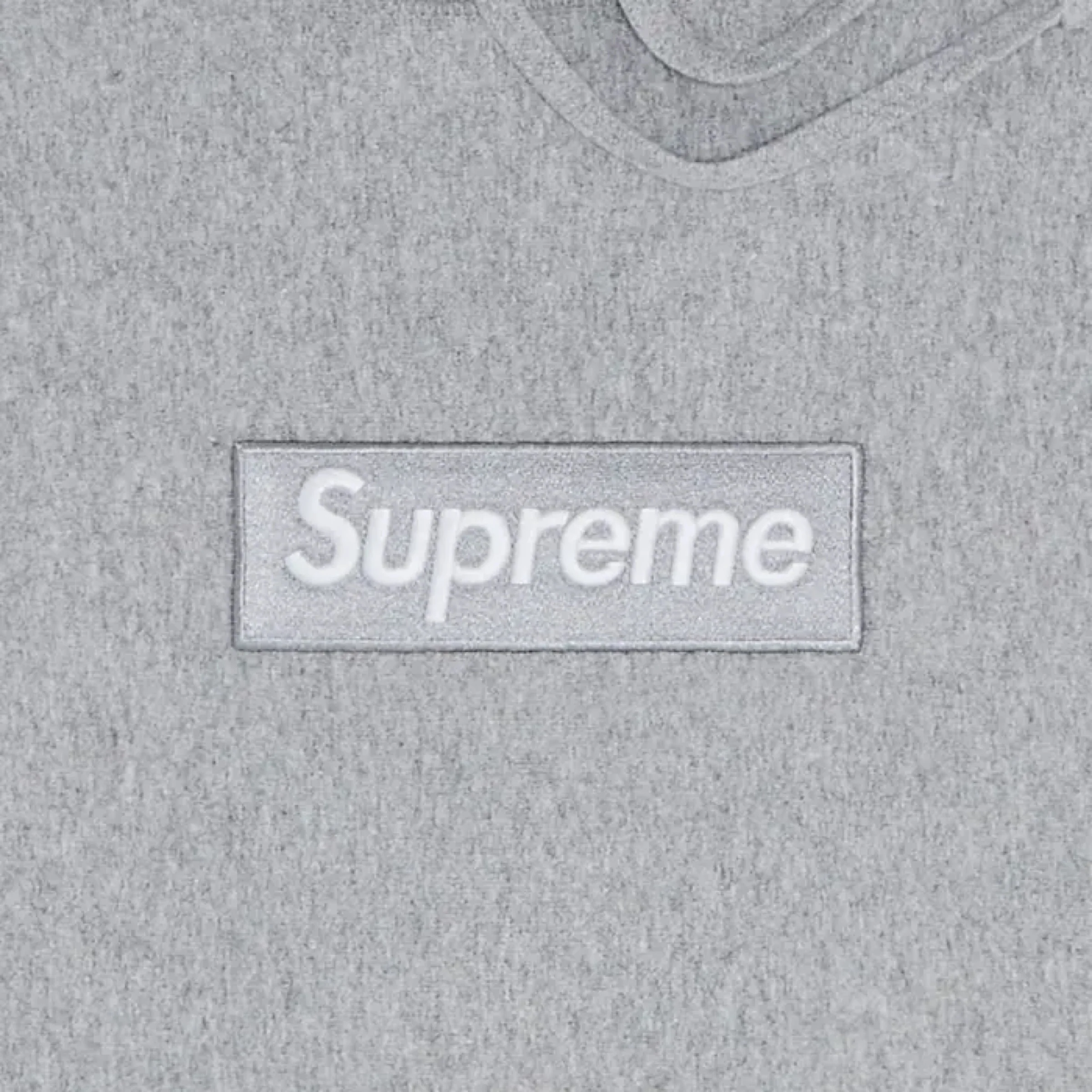 Supreme Box Logo Hoodie - Heather Grey (FW24) - Image 2