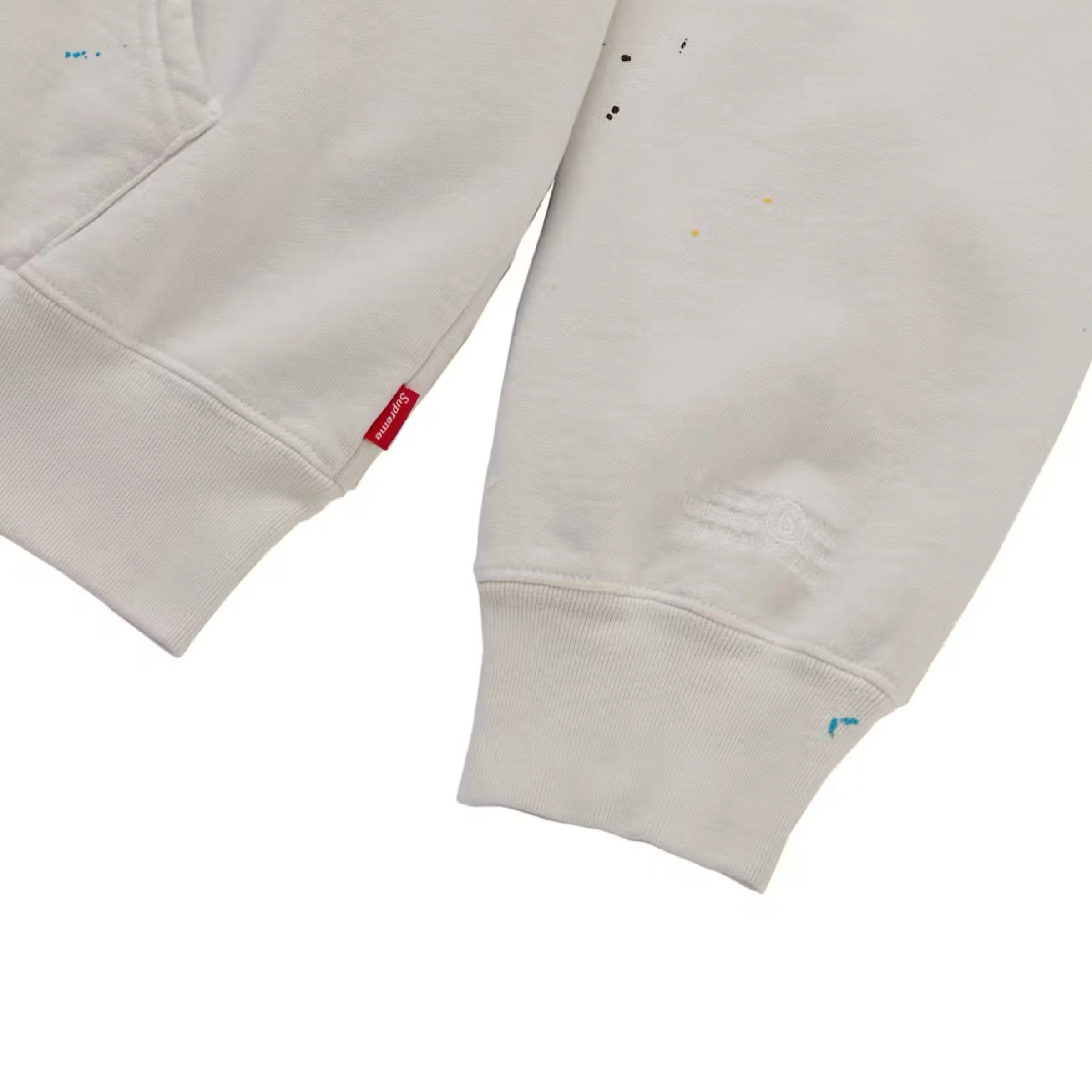 Supreme MM6 Maison Margiela Box Logo Zip Up Hoodie - White - Image 4