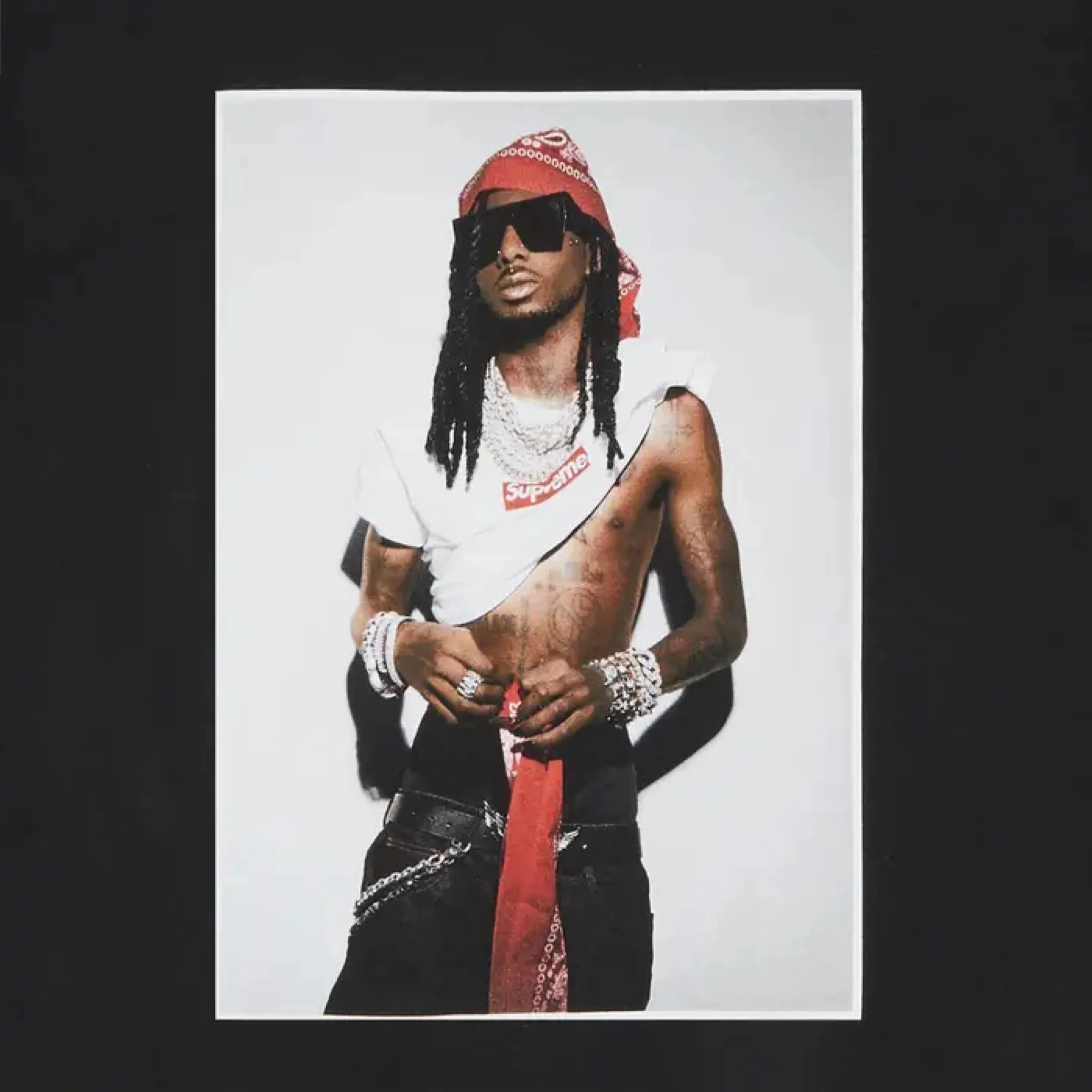 Supreme Playboi Carti Tee - Black (FW25) - Image 2