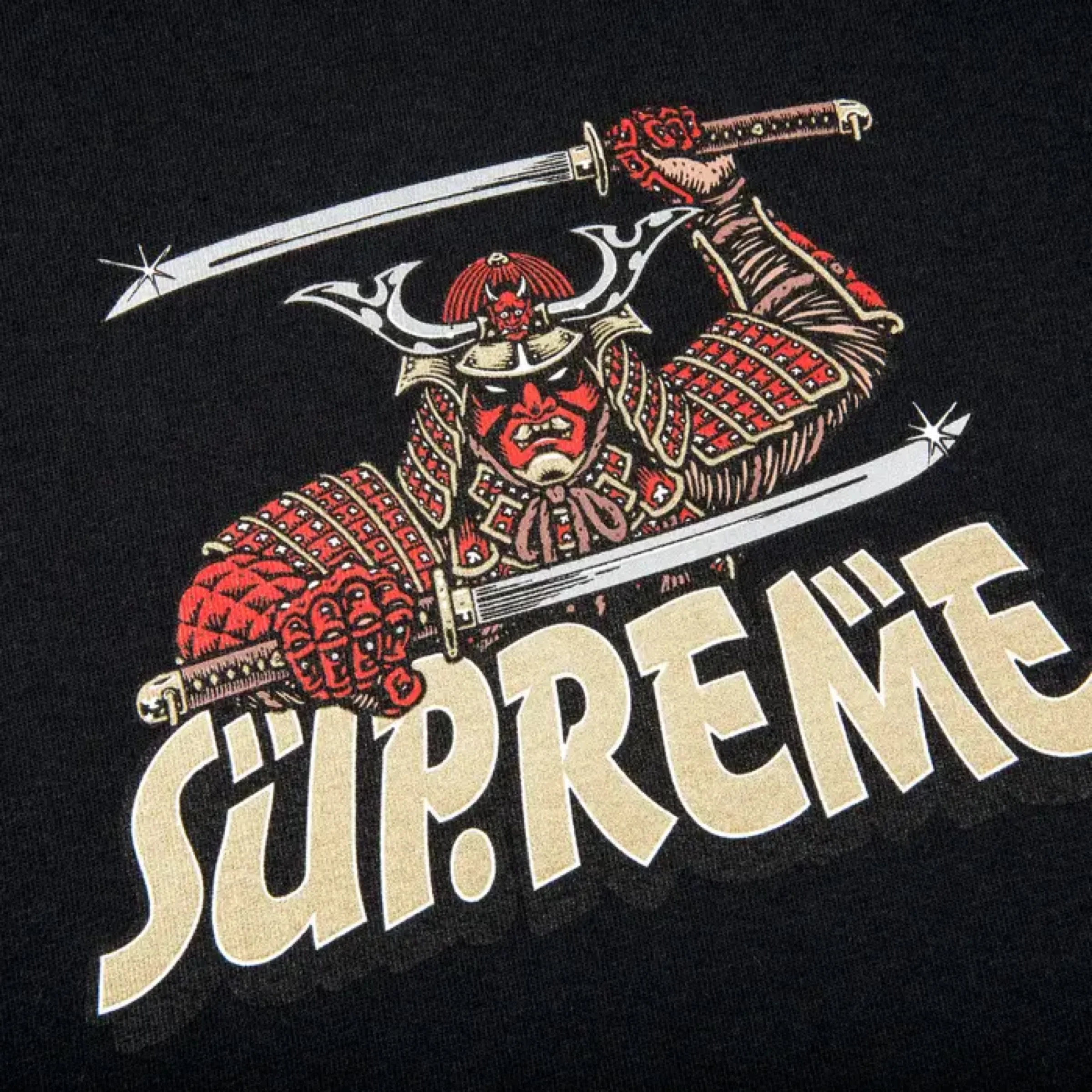 Supreme Samurai Tee - Black (FW21) - Image 2