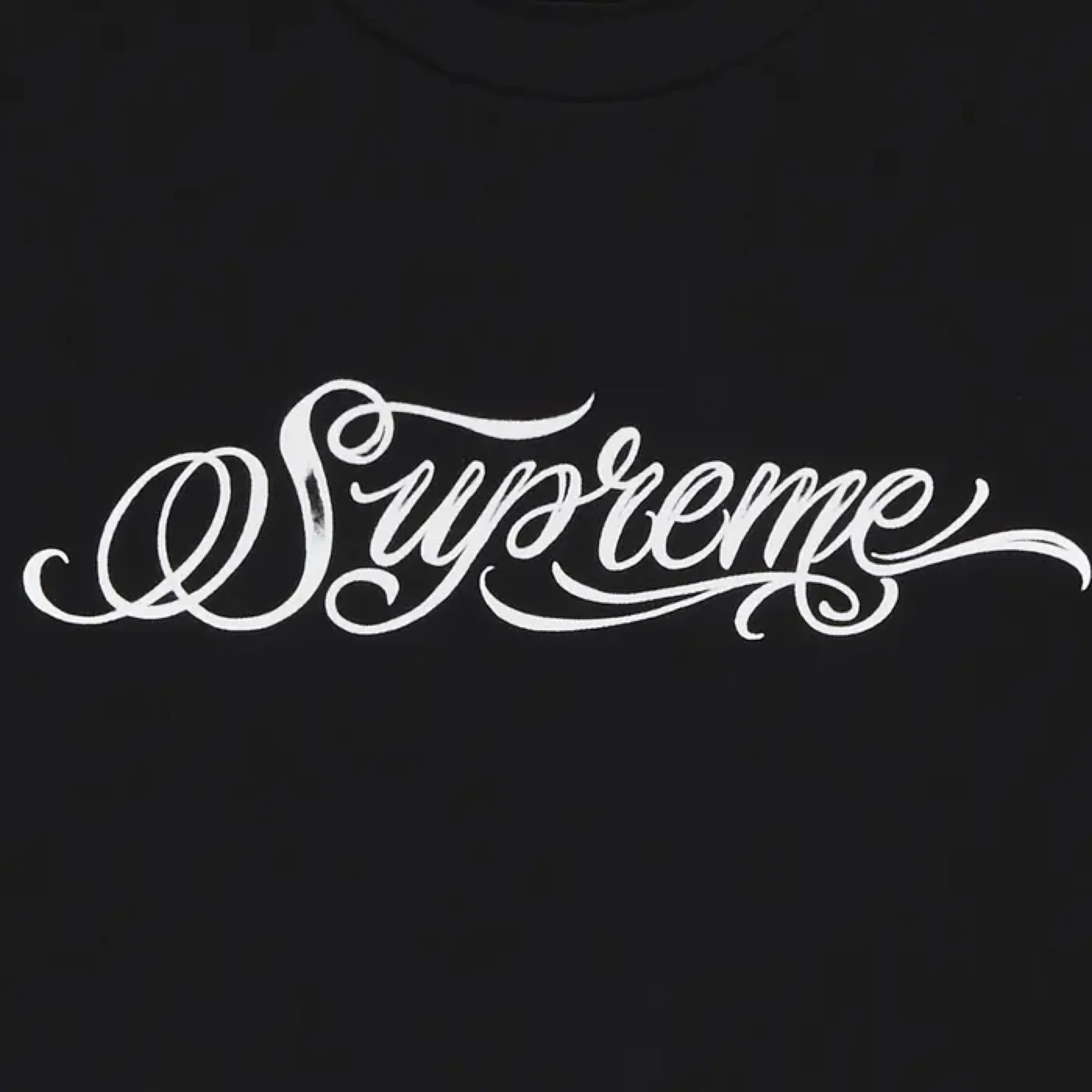 Supreme Script Tee - Black (FW24) - Image 2