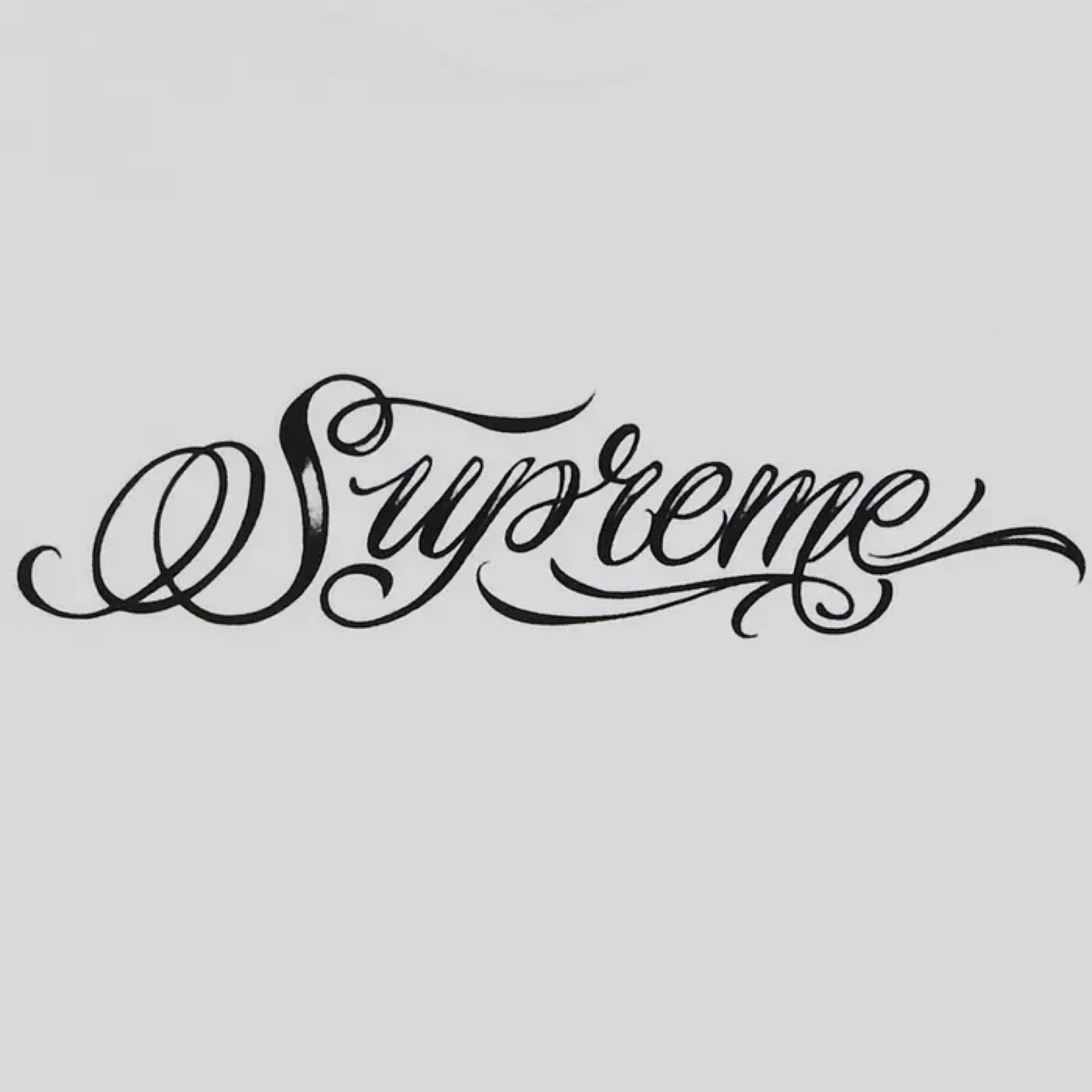 Supreme Script Tee - White (FW24) - Image 2