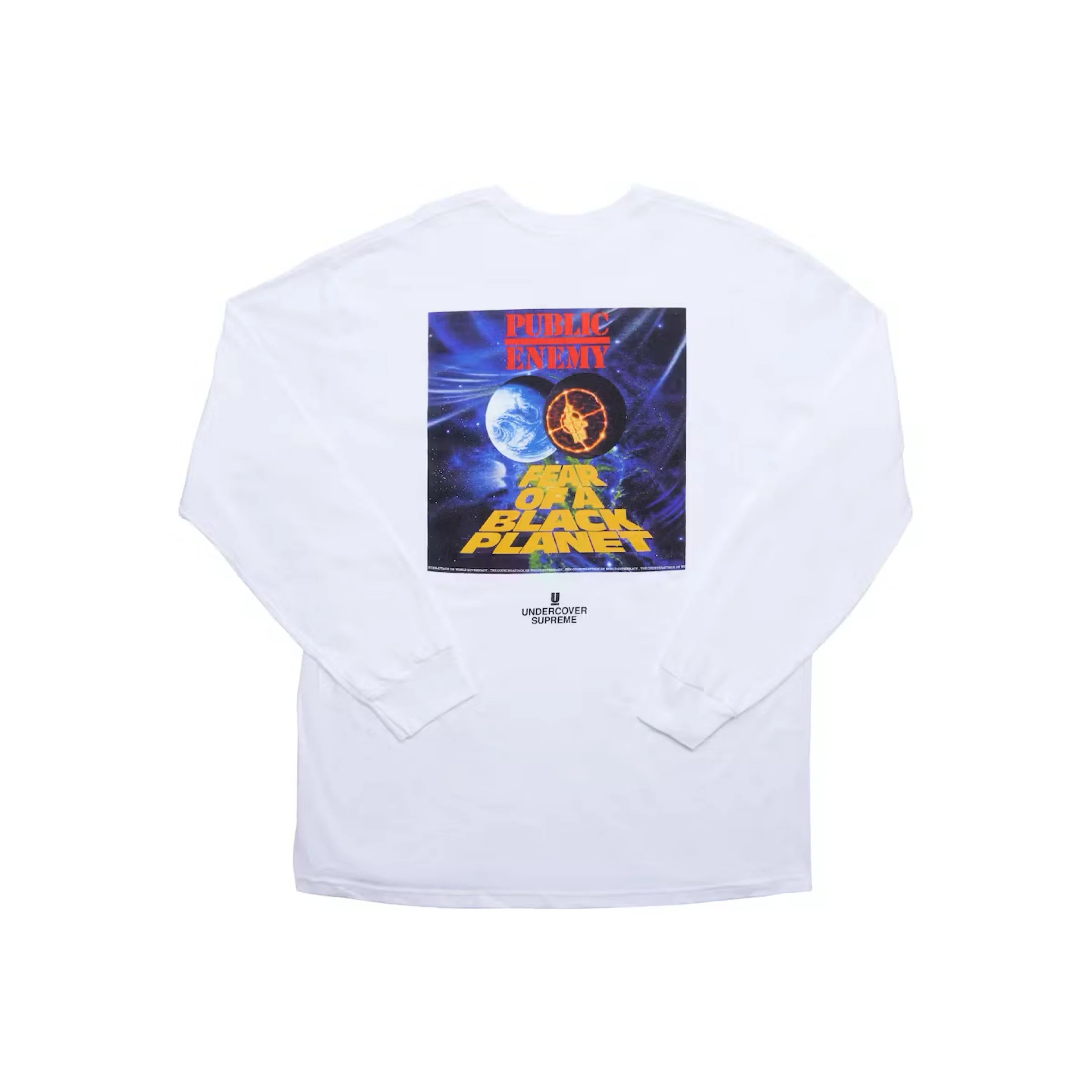 Supreme UNDERCOVER/Public Enemy Counterattack L/S Tee - White (SS18) - Image 2