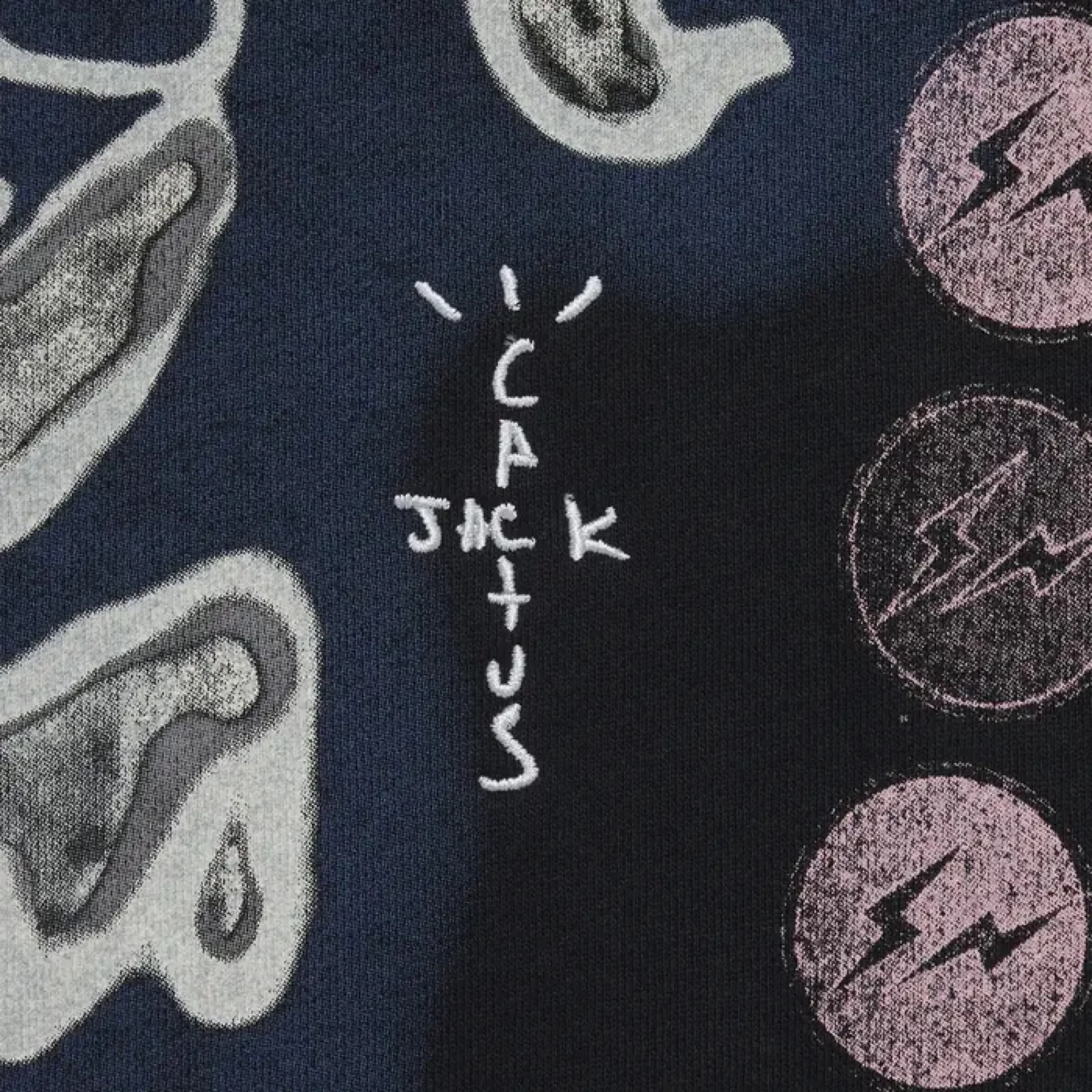 Travis Scott Cactus Jack For Fragment Skeleton Graffiti Full Zip Hoodie - Image 3