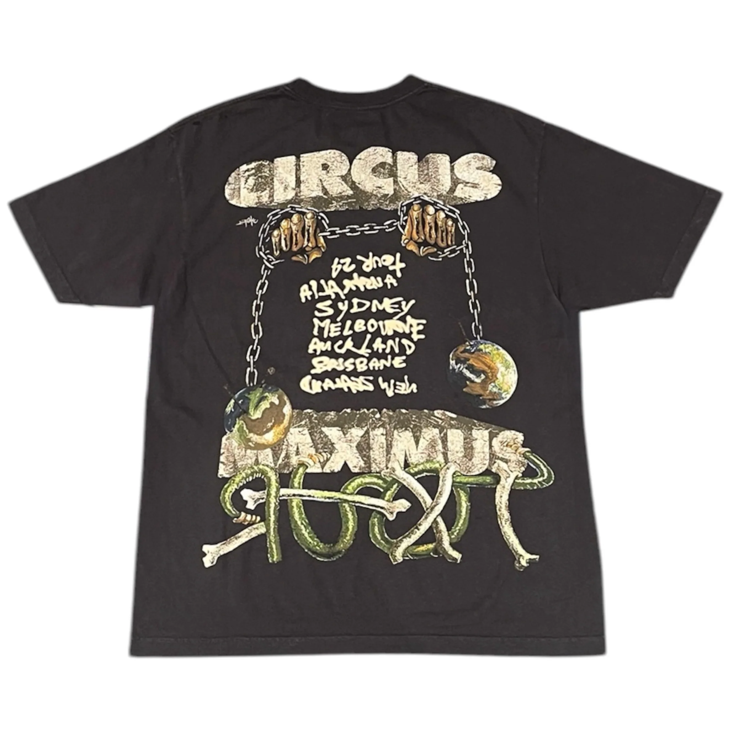 TRAVIS SCOTT - CIRCUS MAXIMUS AUS TOUR TEE - BLACK - Image 2