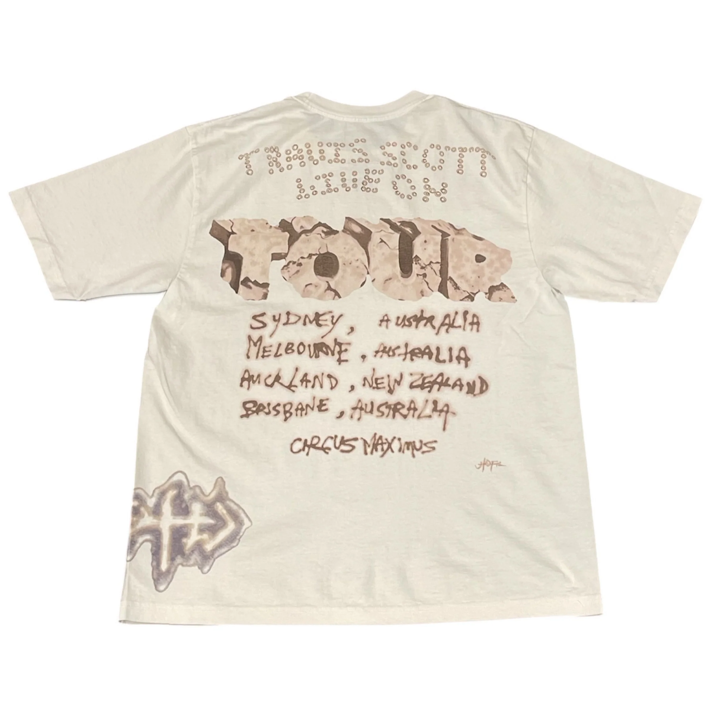 TRAVIS SCOTT - UTOPIA & CIRCUS MAXIMUS AUS TOUR TEE - WHITE (24') - Image 2