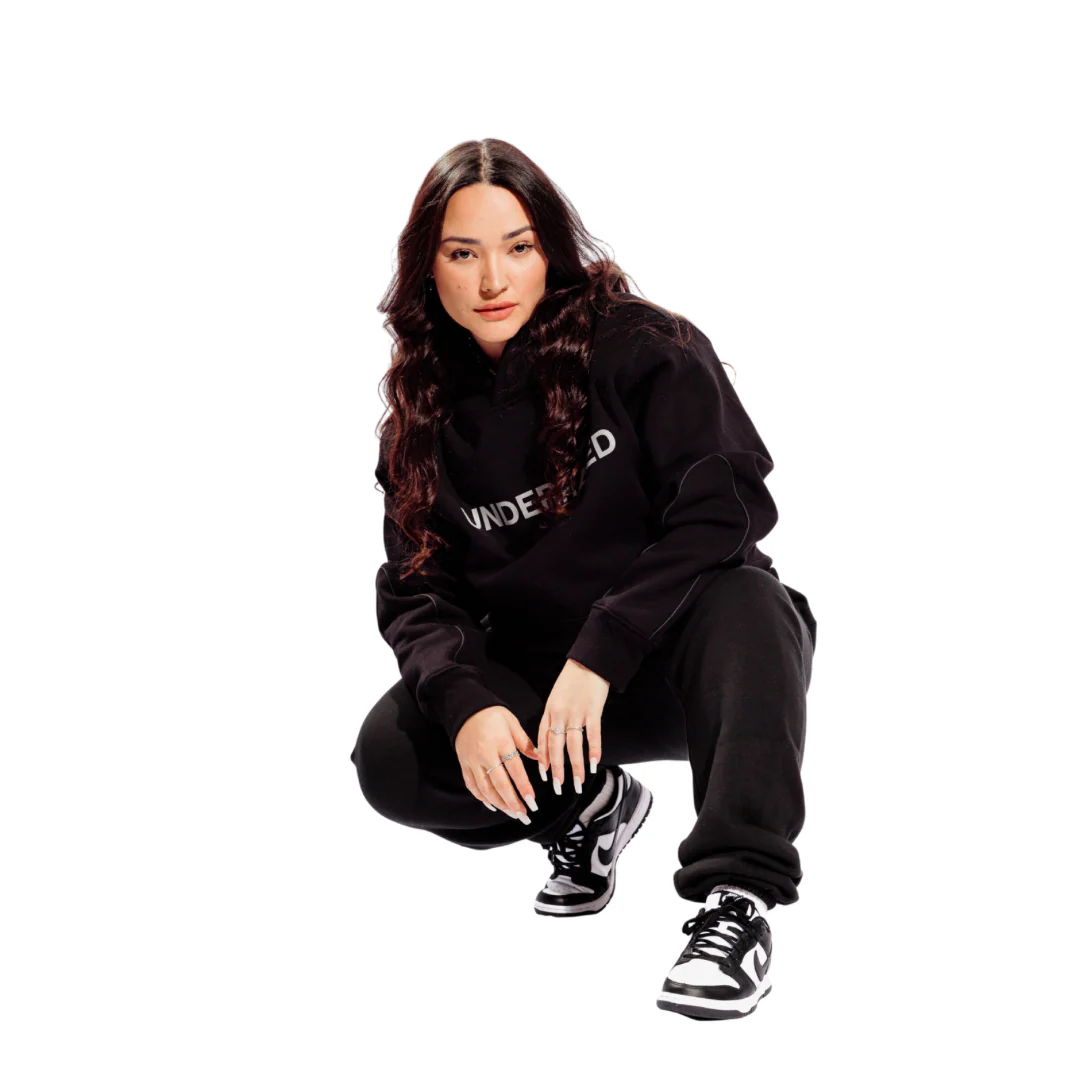 UNDERRATED 3M Reflective Hoodie - Black - Image 8