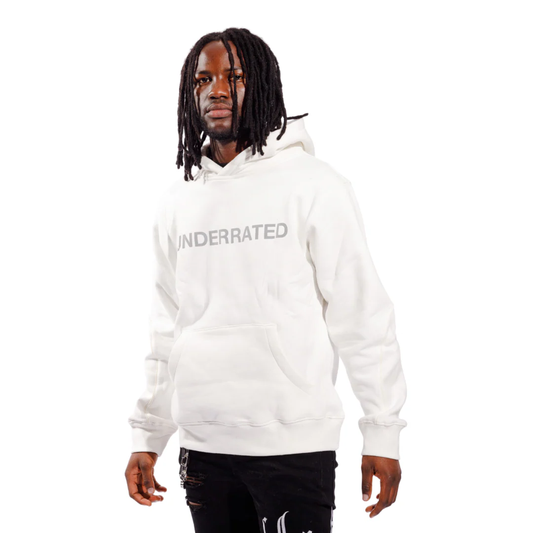 UNDERRATED 3M Reflective Hoodie - White - Image 3